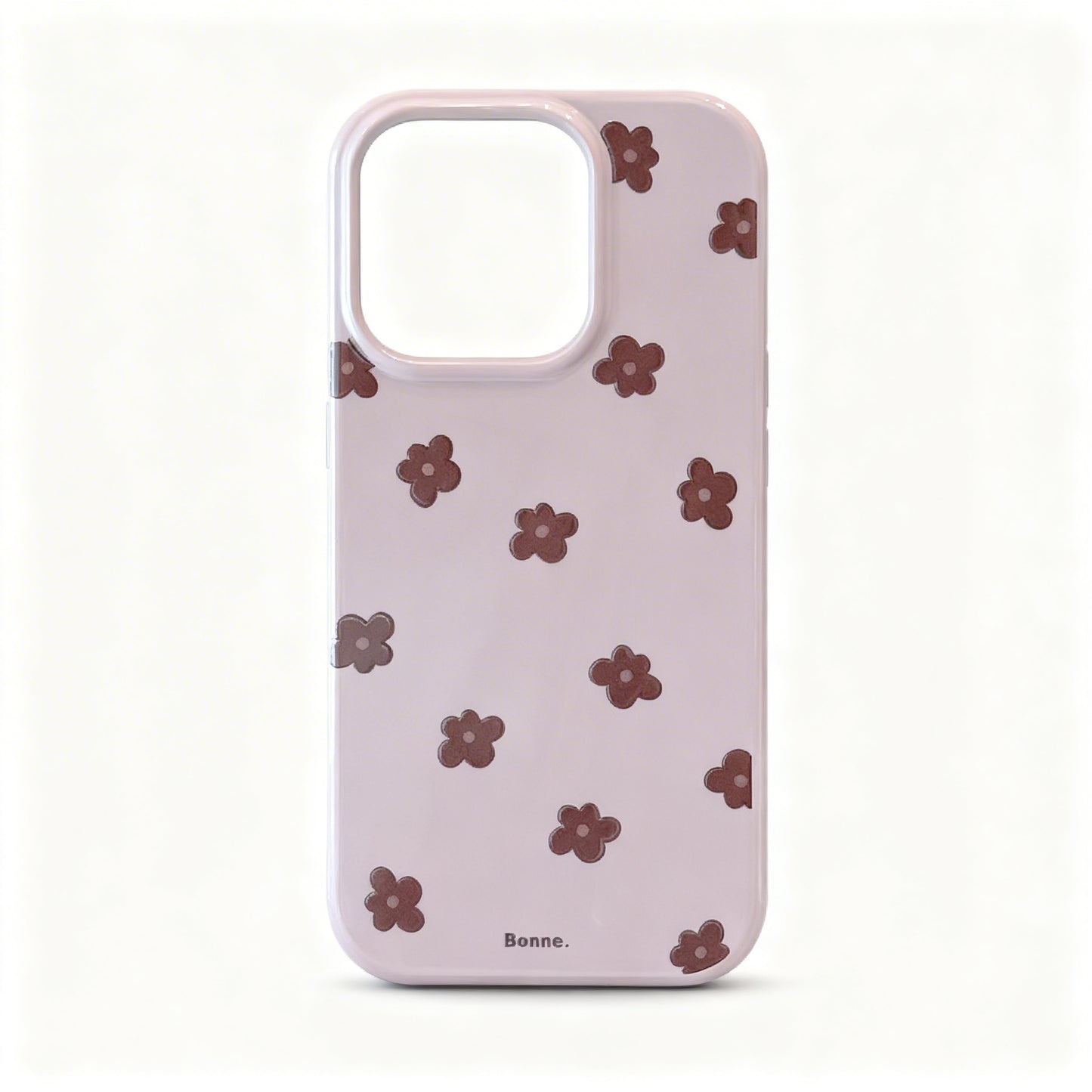 Soft Pink Floral Shockproof Phone Case for iPhone