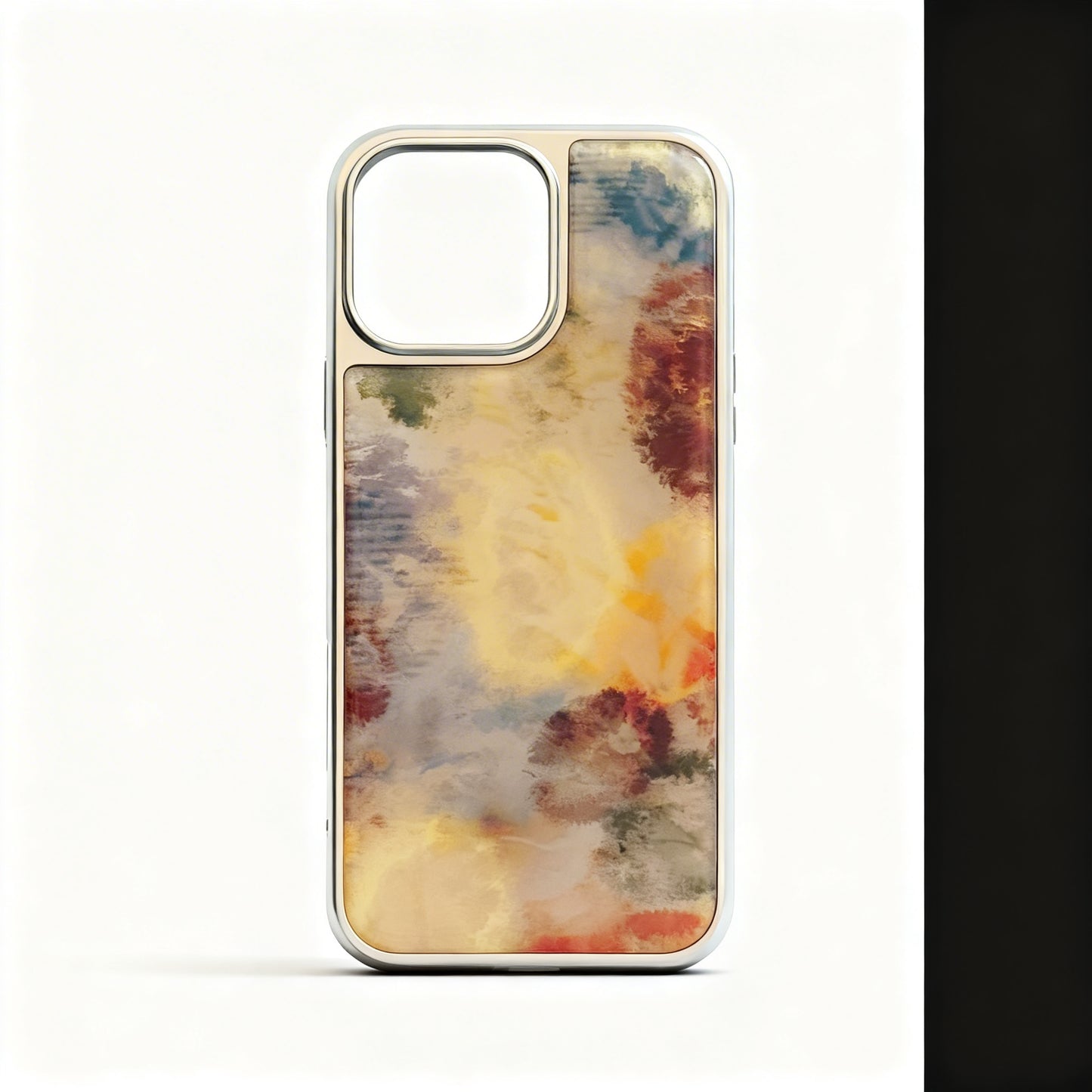 Brown Marble Pattern Soft Phone Case with Stand for iPhone