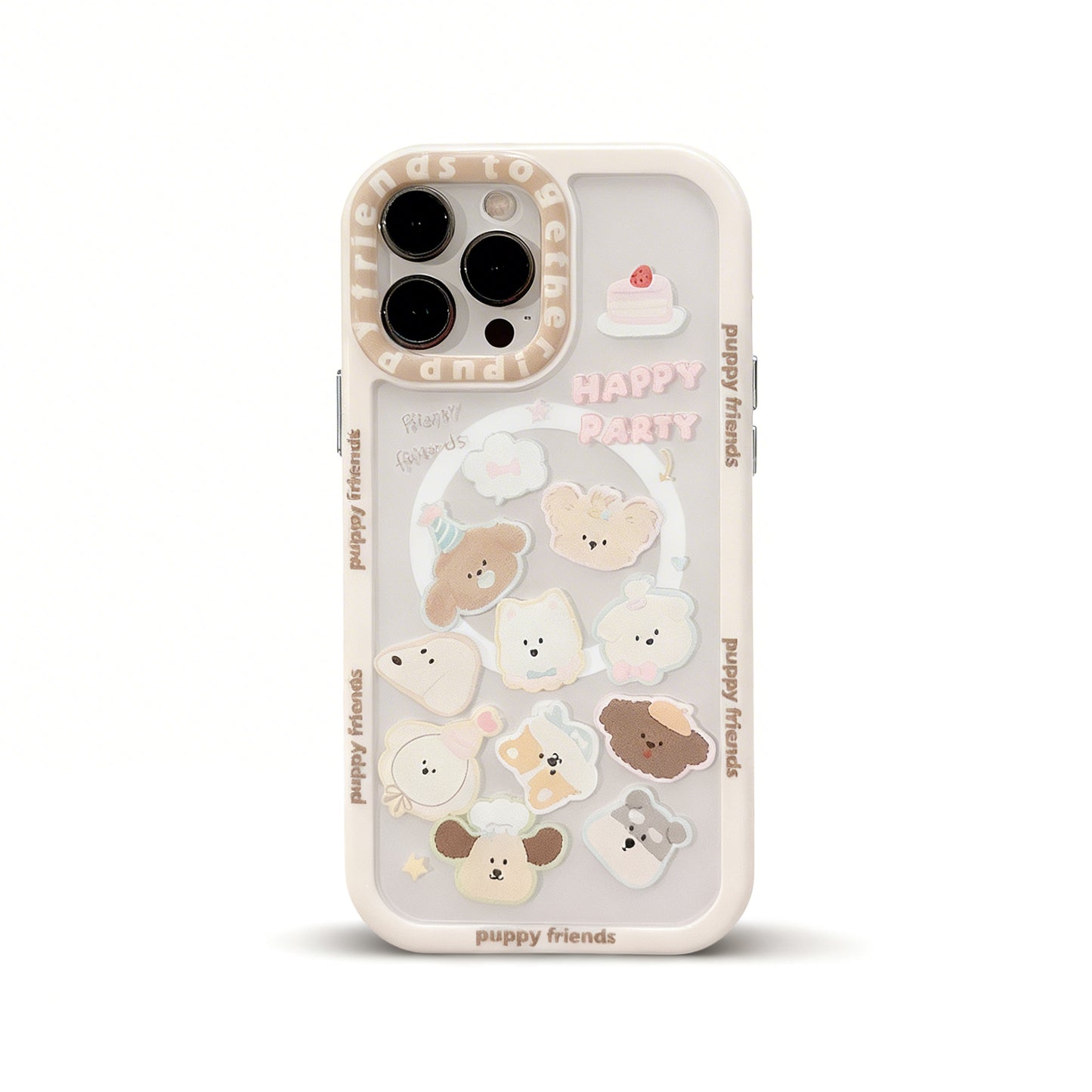 Cute Dog Head Design Magnetic Phone Case for iPhone