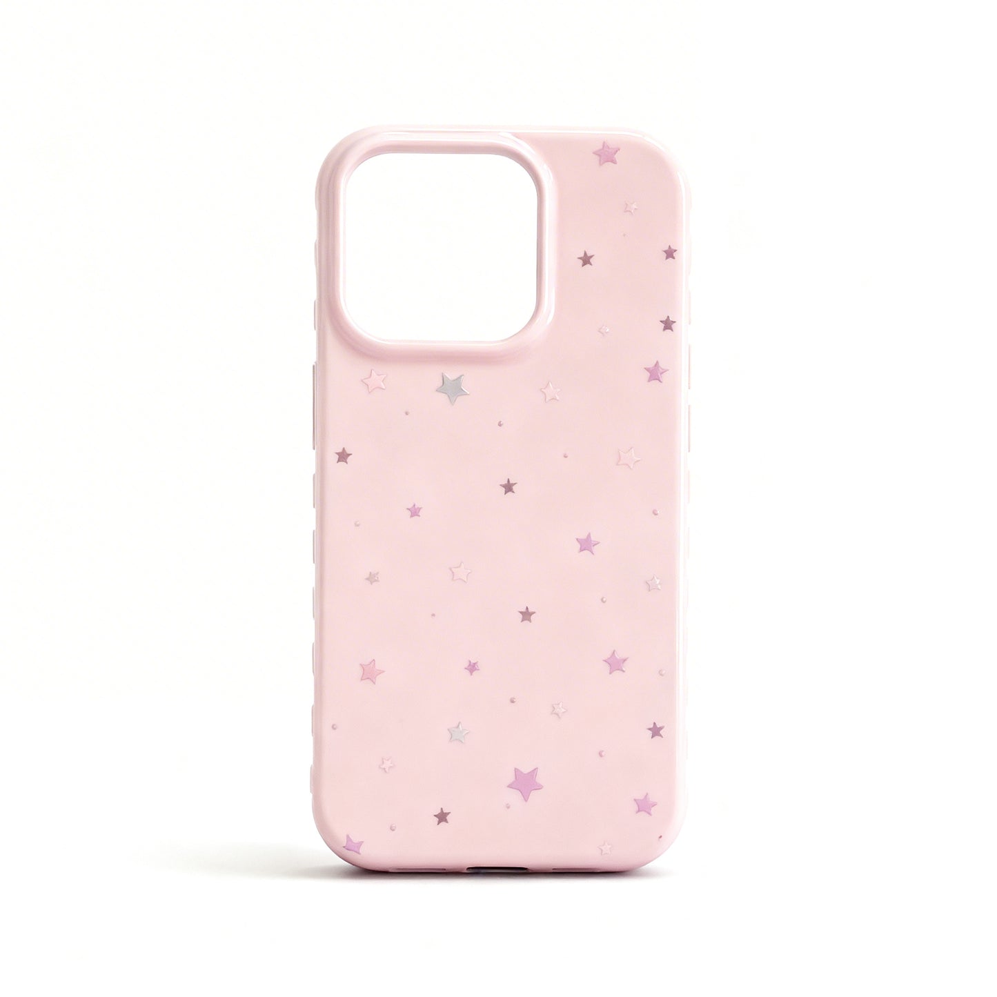 Pink Star Graphic Soft Phone Case for iPhone