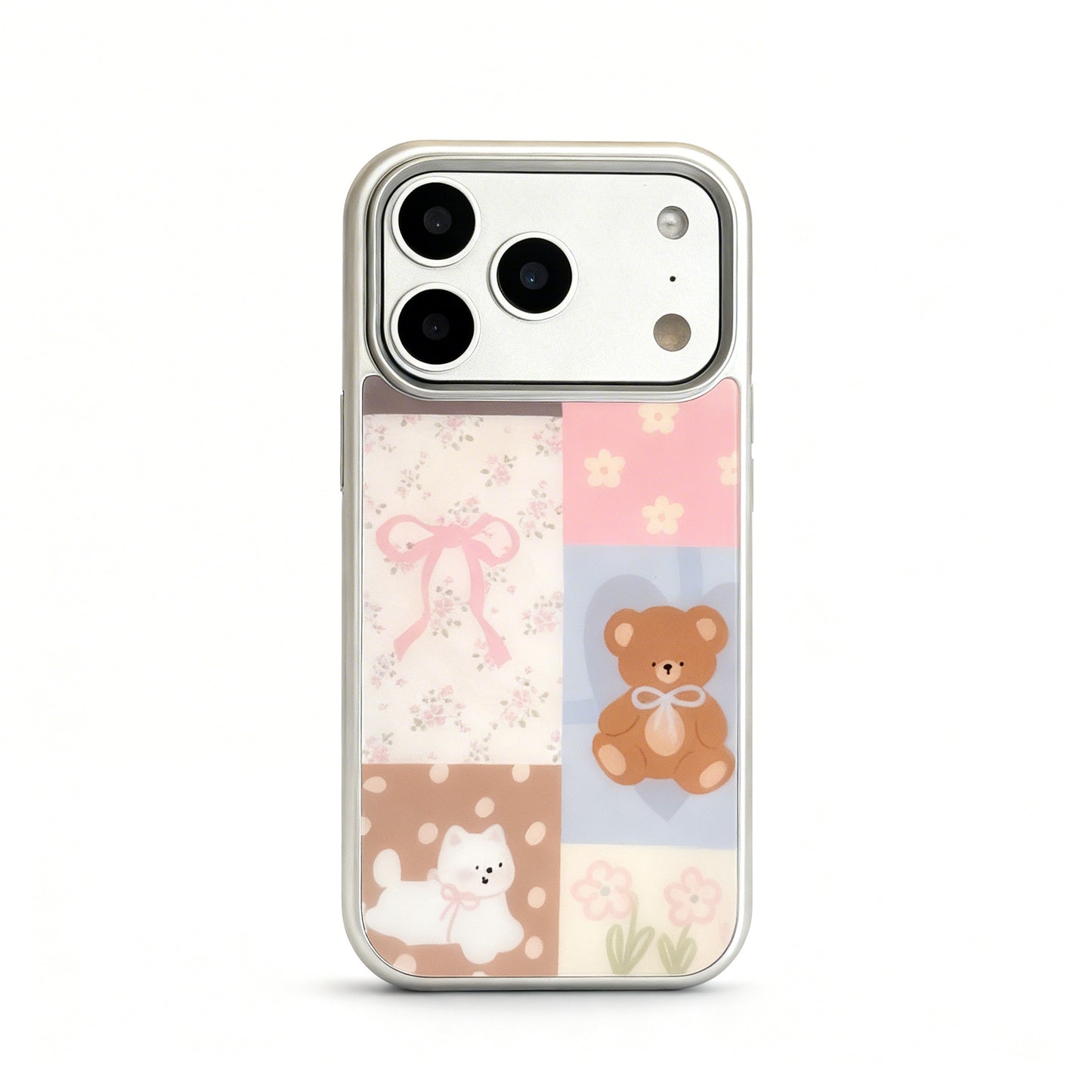 Cute Multicolor Bear Magnetic Stand Phone Case for iPhone