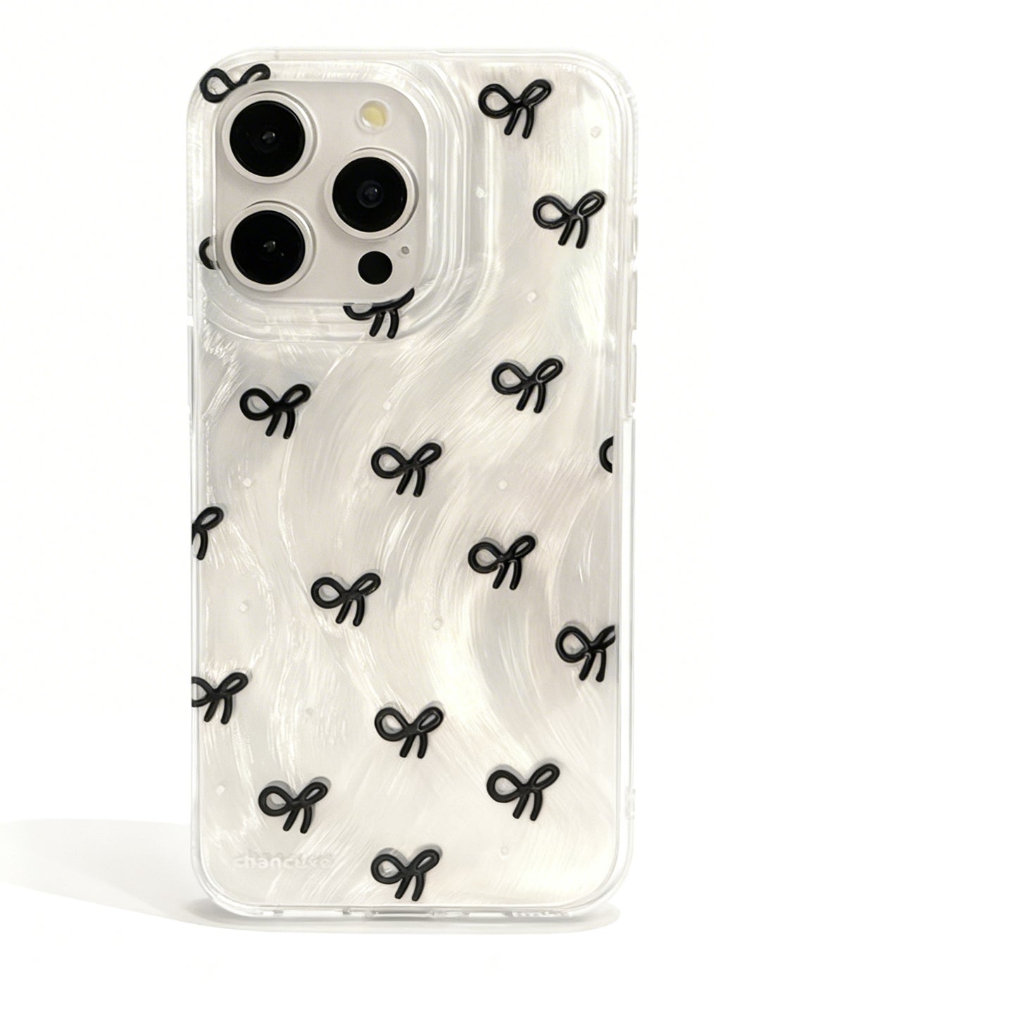 Pink Bow Soft Phone Case for iPhone