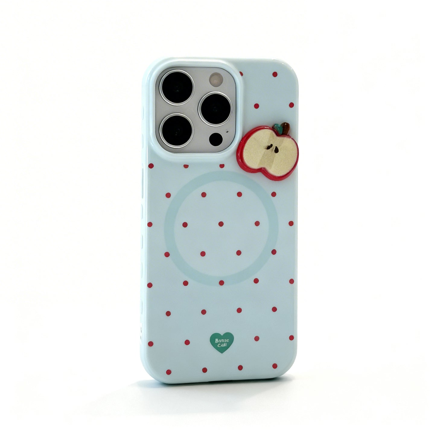 Red Polka Dot Soft Phone Case with Magnetic Feature for iPhone