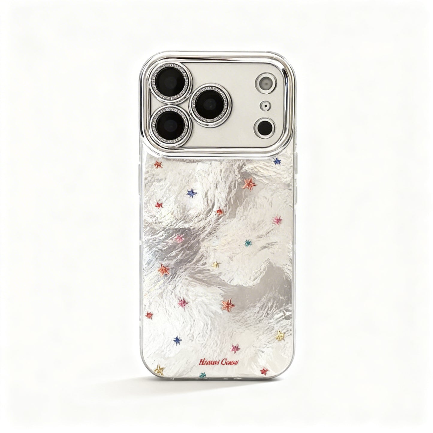 Pink Sparkle Star Shockproof Phone Case for iPhone