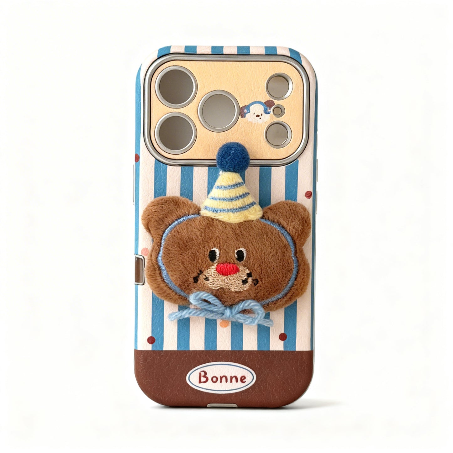 Cute Plush Animal Design Soft Phone Case for iPhone