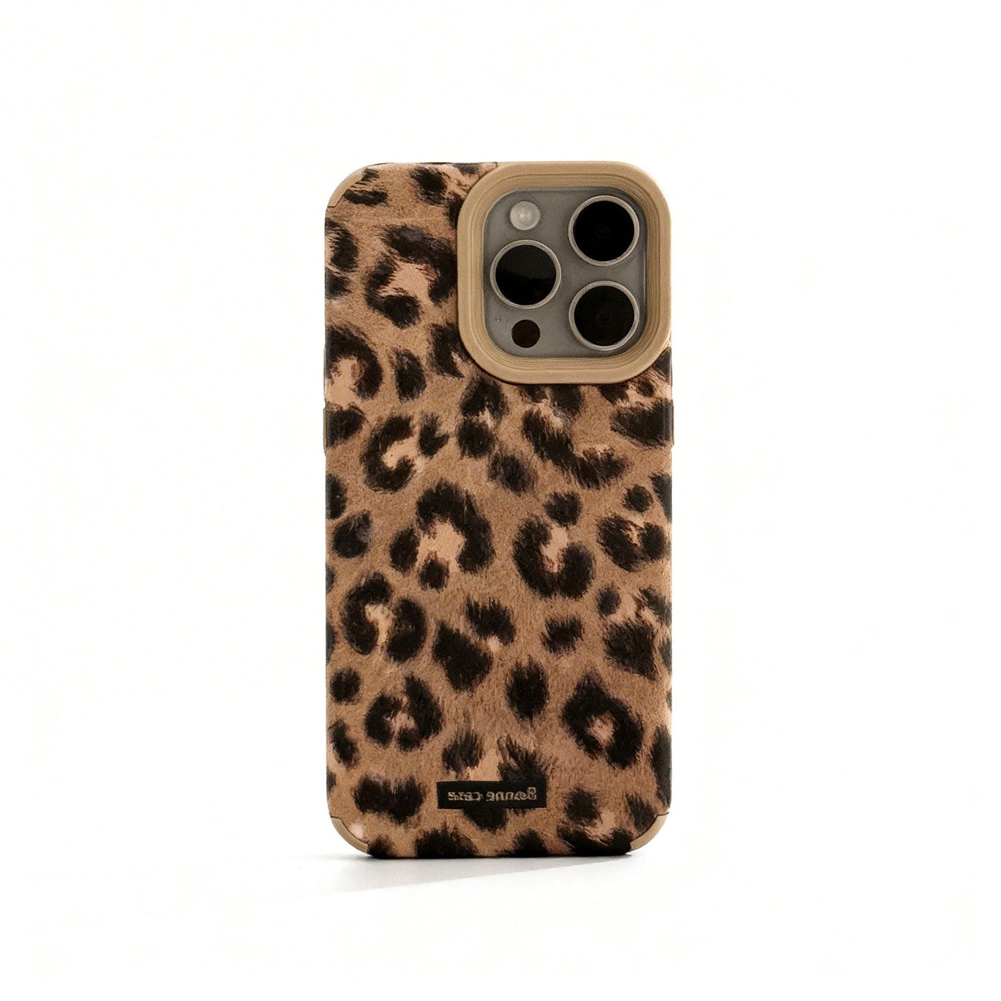 Soft Leopard Print Plush Phone Case for iPhone