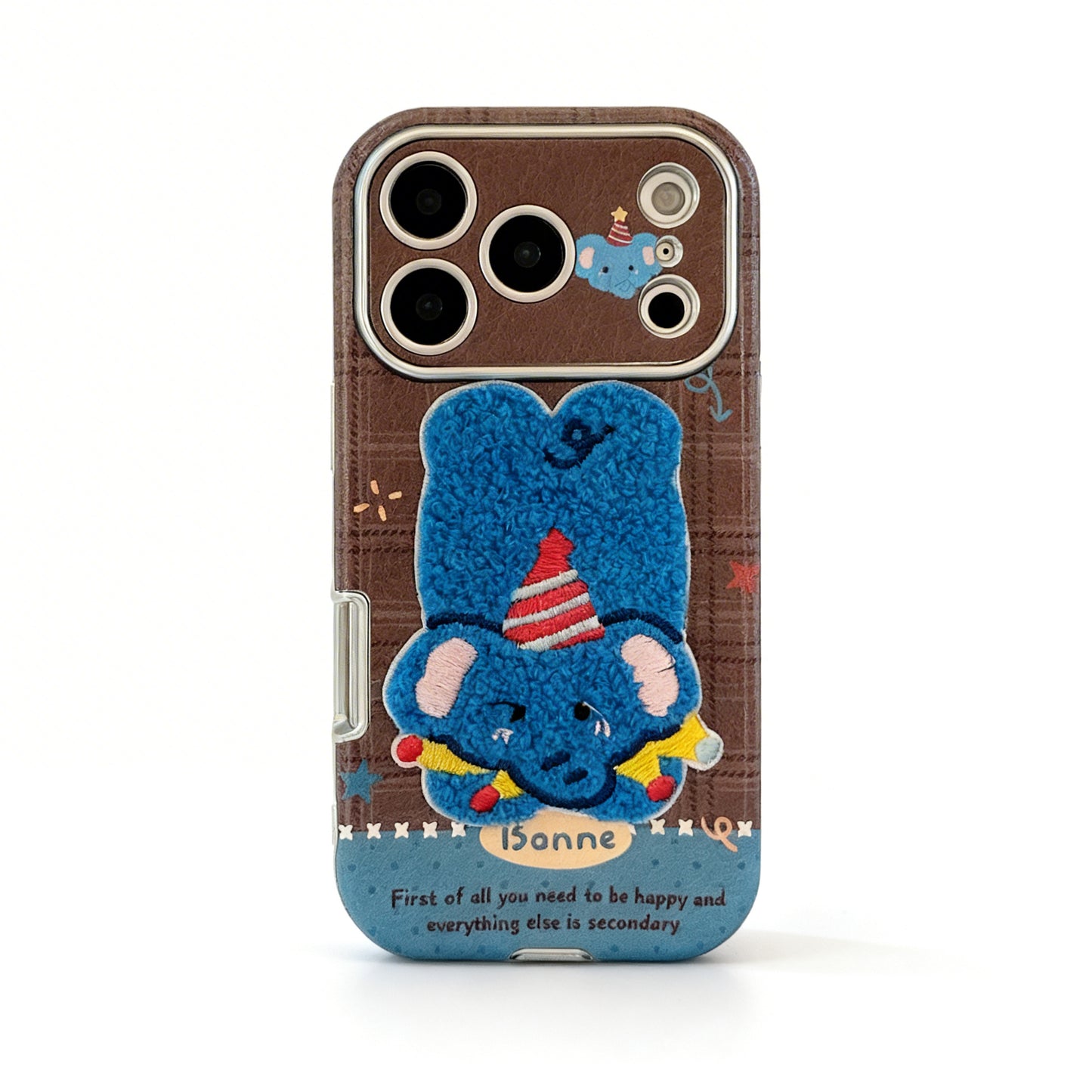 Cute Plush Cartoon Animal Phone Case for iPhone