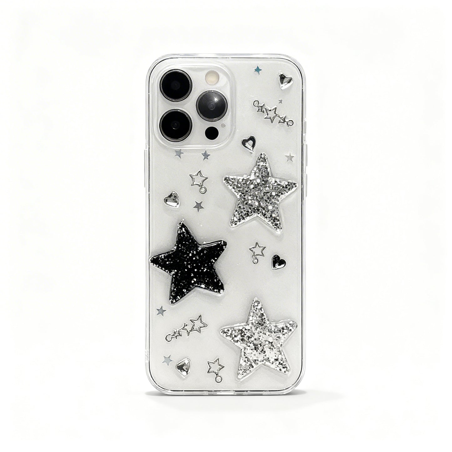 Cute Pink Star Soft Phone Case for iPhone