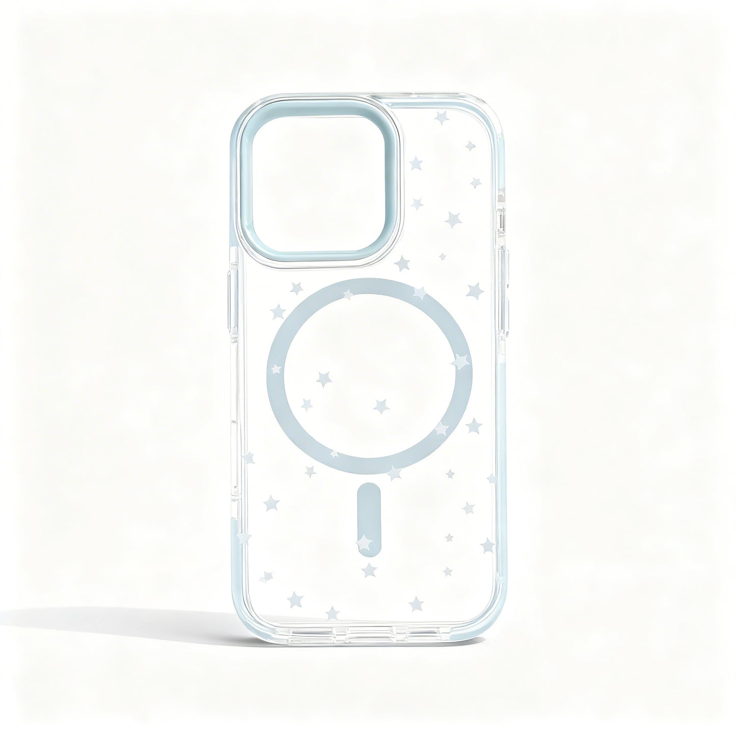 Blue Star Design Transparent Shockproof Phone Case for iPhone