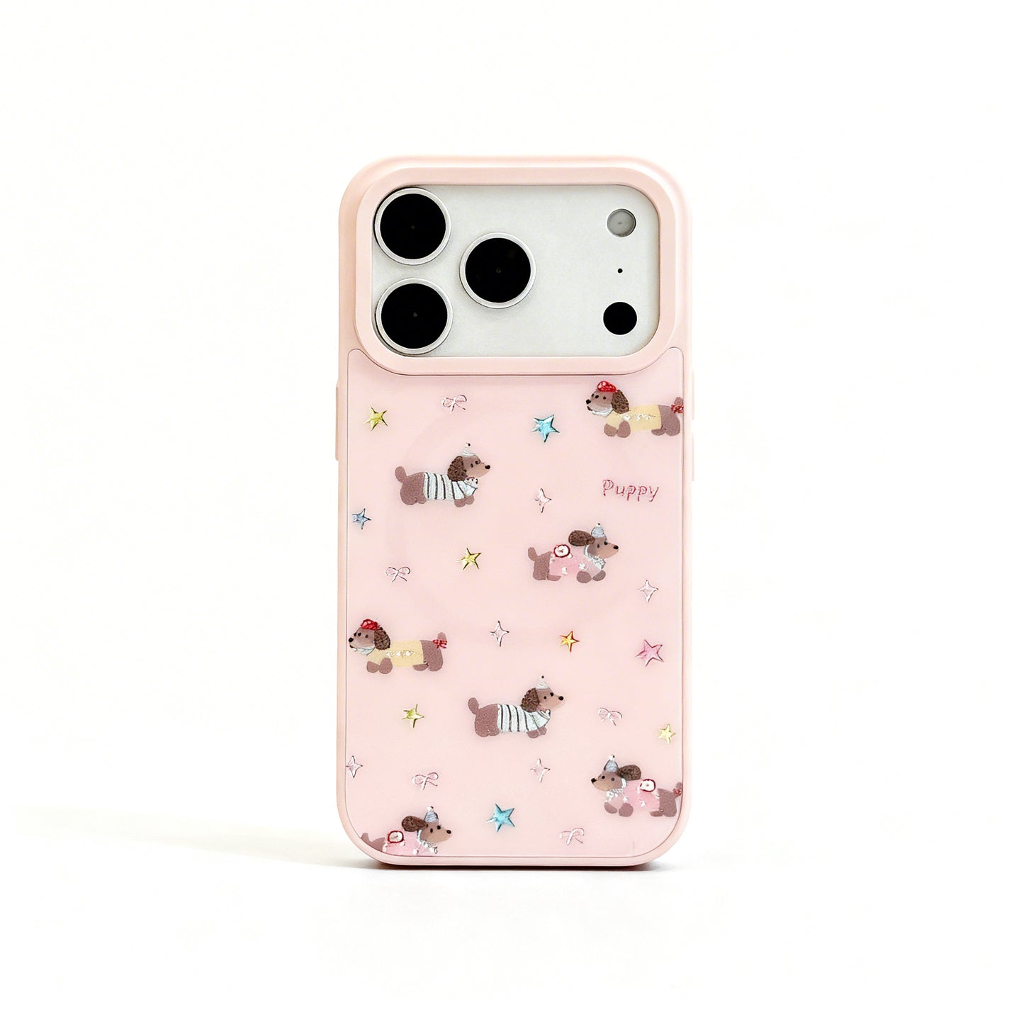 Pink Dachshund Cute Magnetic Phone Case for iPhone