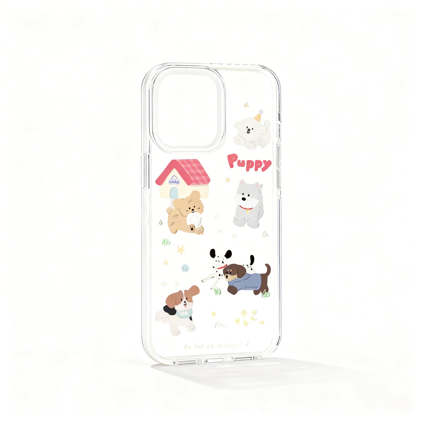 Cute Dog Design Magnetic Stand Phone Case for iPhone