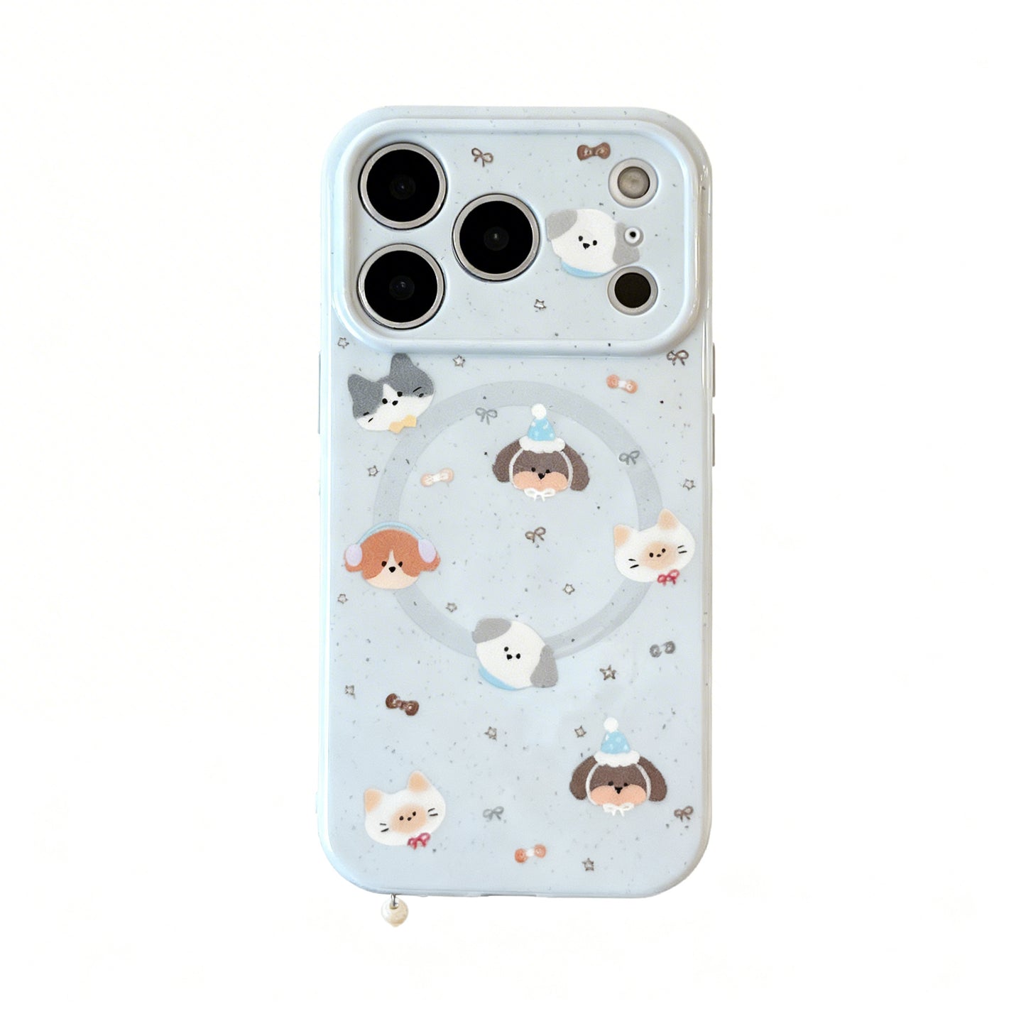 Cute Cartoon Dog Magnetic Stand Phone Case for iPhone