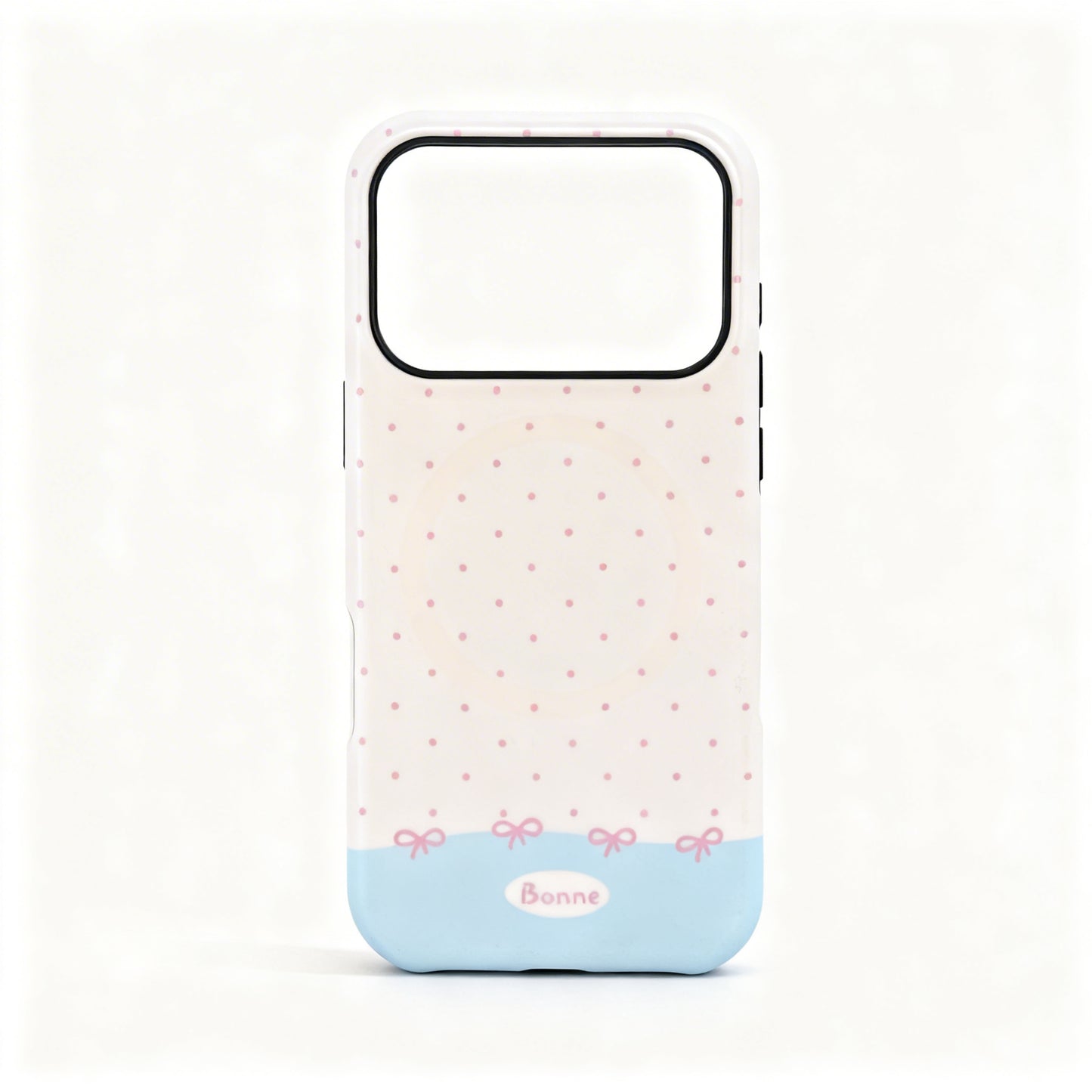 Cute Cream Polka Dot Magnetic Phone Case for iPhone