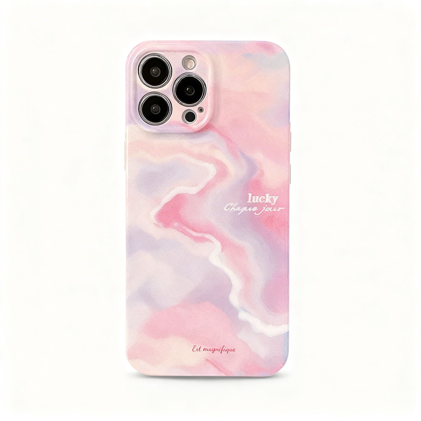 Gradient Pink Glossy Phone Case for iPhone