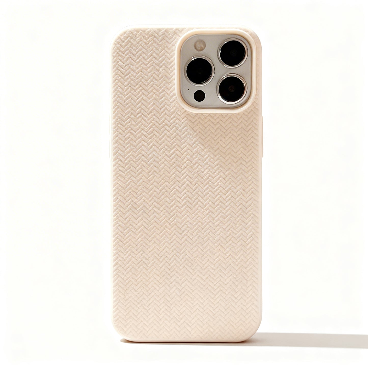 Minimalist Gray Woven Design Phone Case for iPhone
