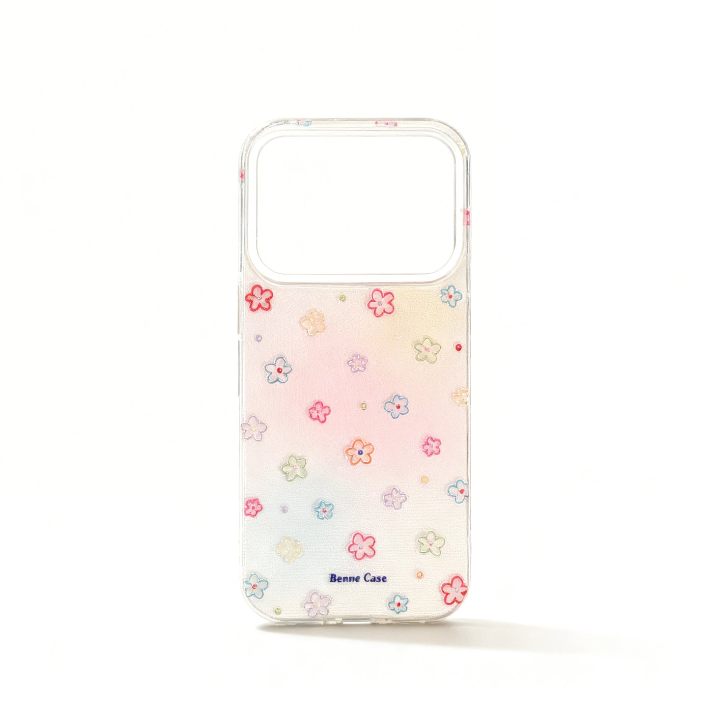 Blue Floral Magnetic Stand Phone Case for iPhone