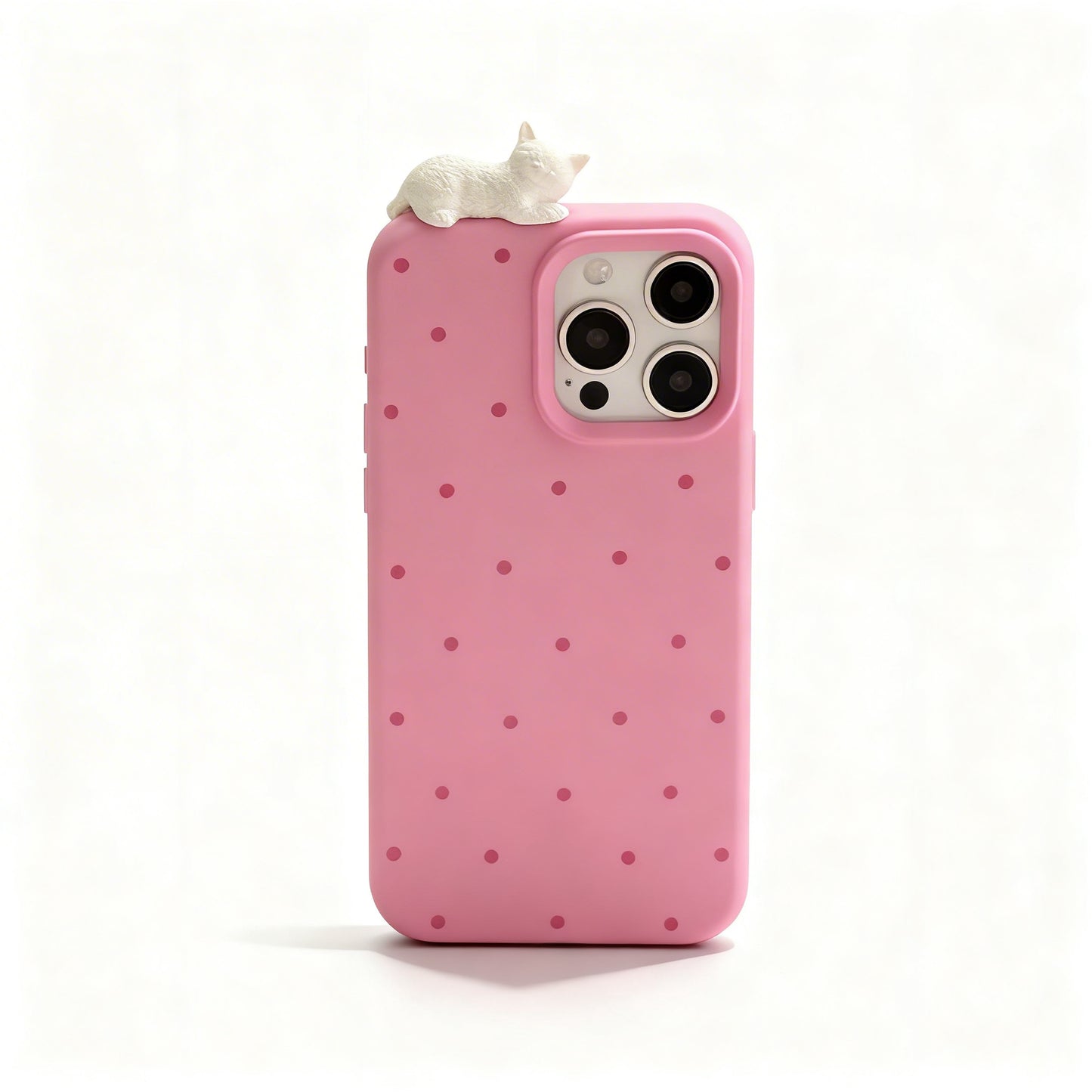 Cute 3D Cat Soft Phone Case for iPhone
