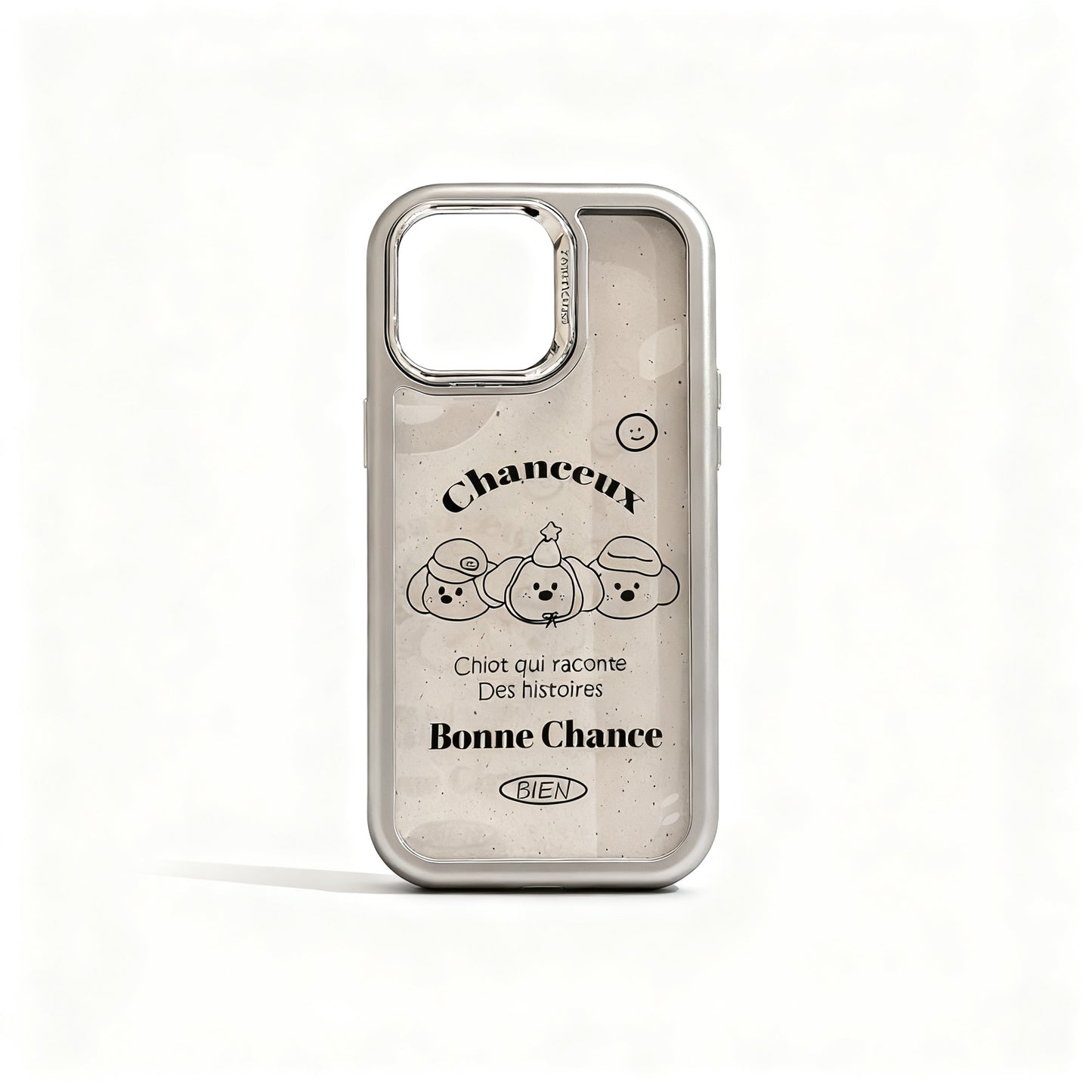 Cute Dog Design Acrylic Phone Case for iPhone