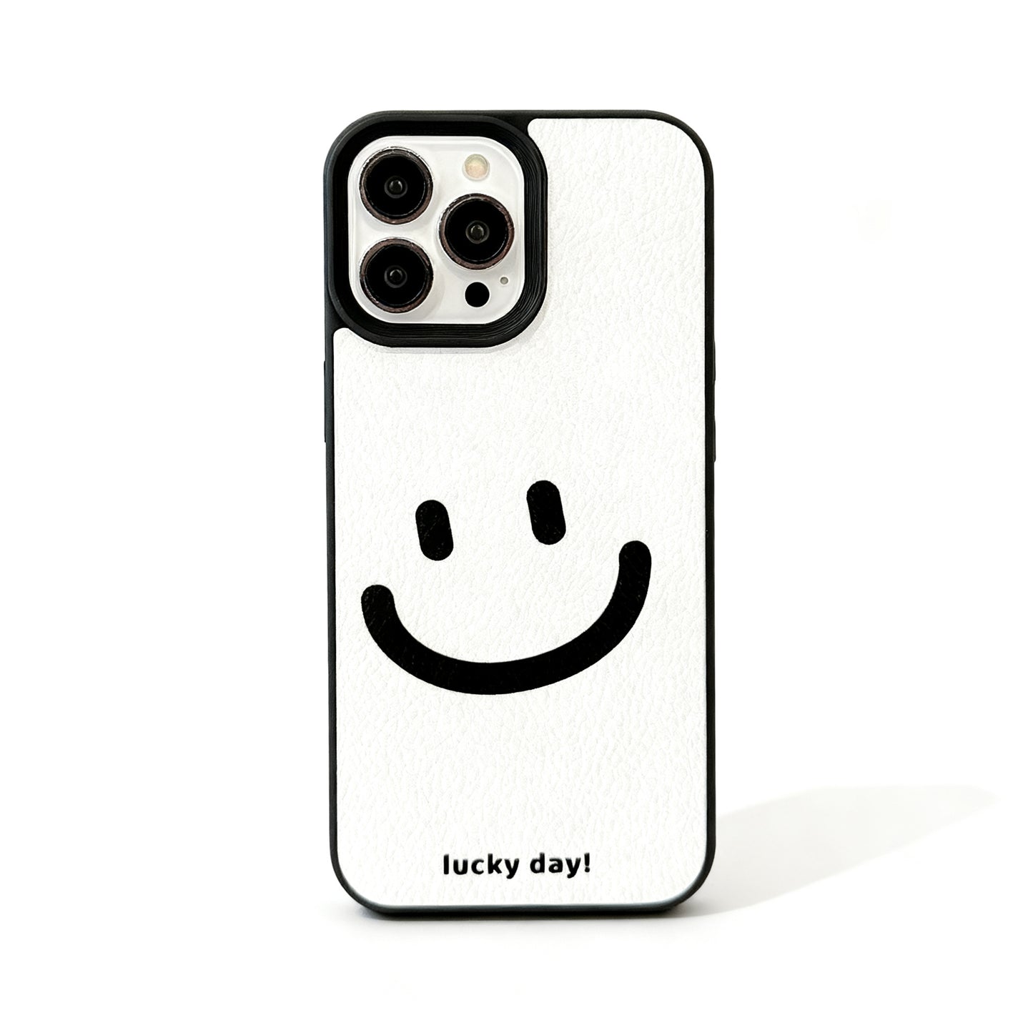 Minimalist Yellow Smile Face Shockproof Phone Case for iPhone