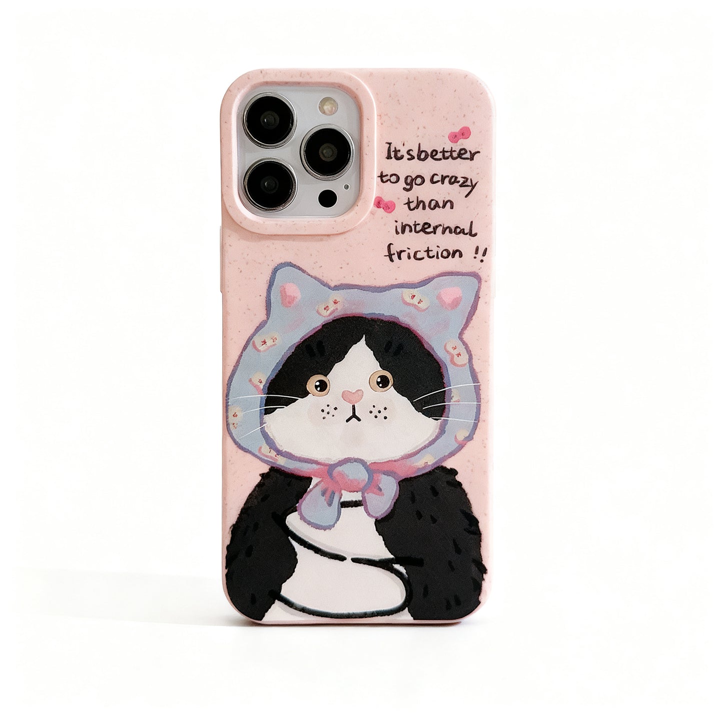 Cute Cat Oil Painting Design Soft Phone Case for iPhone