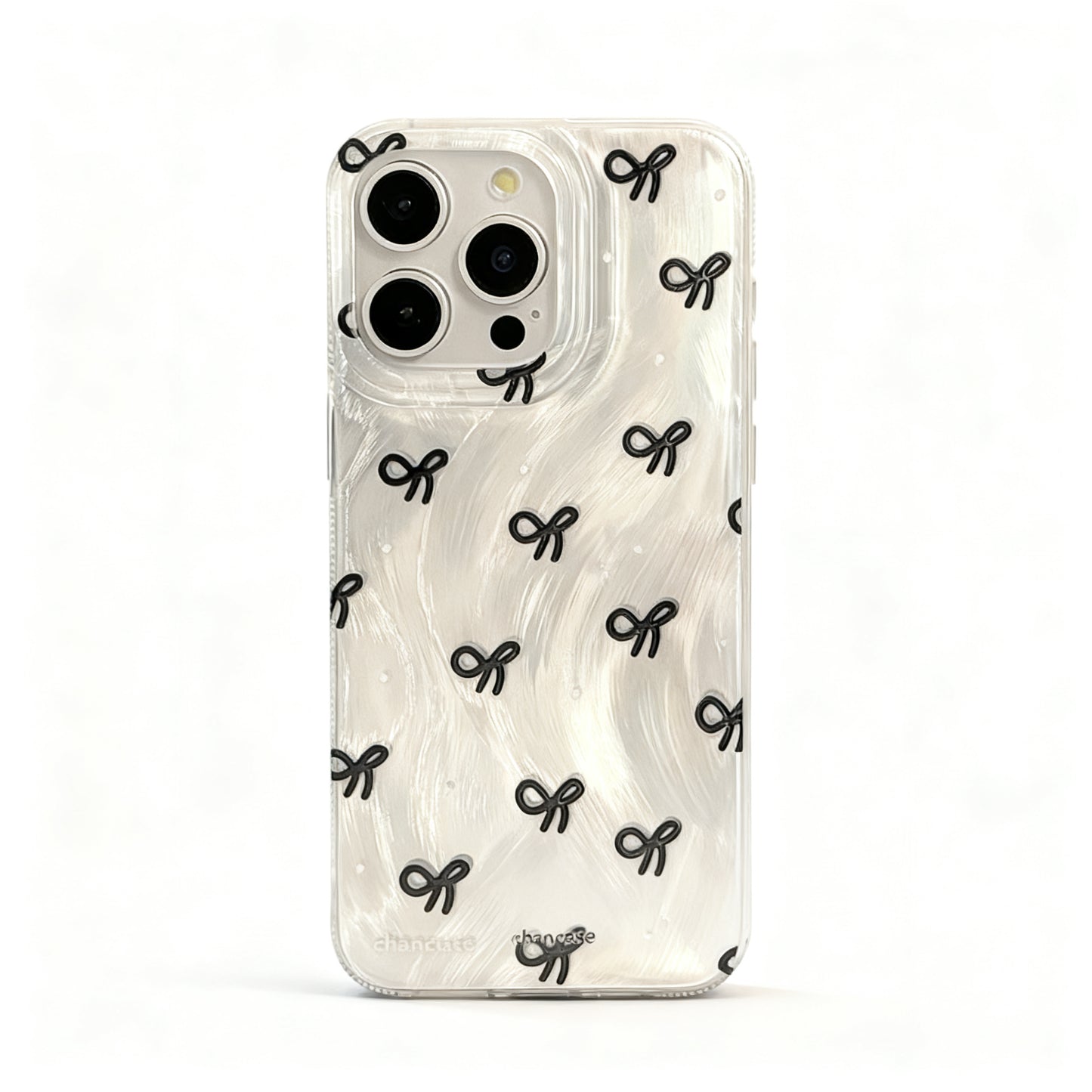 Cute Pink Bow Design Soft Phone Case for iPhone