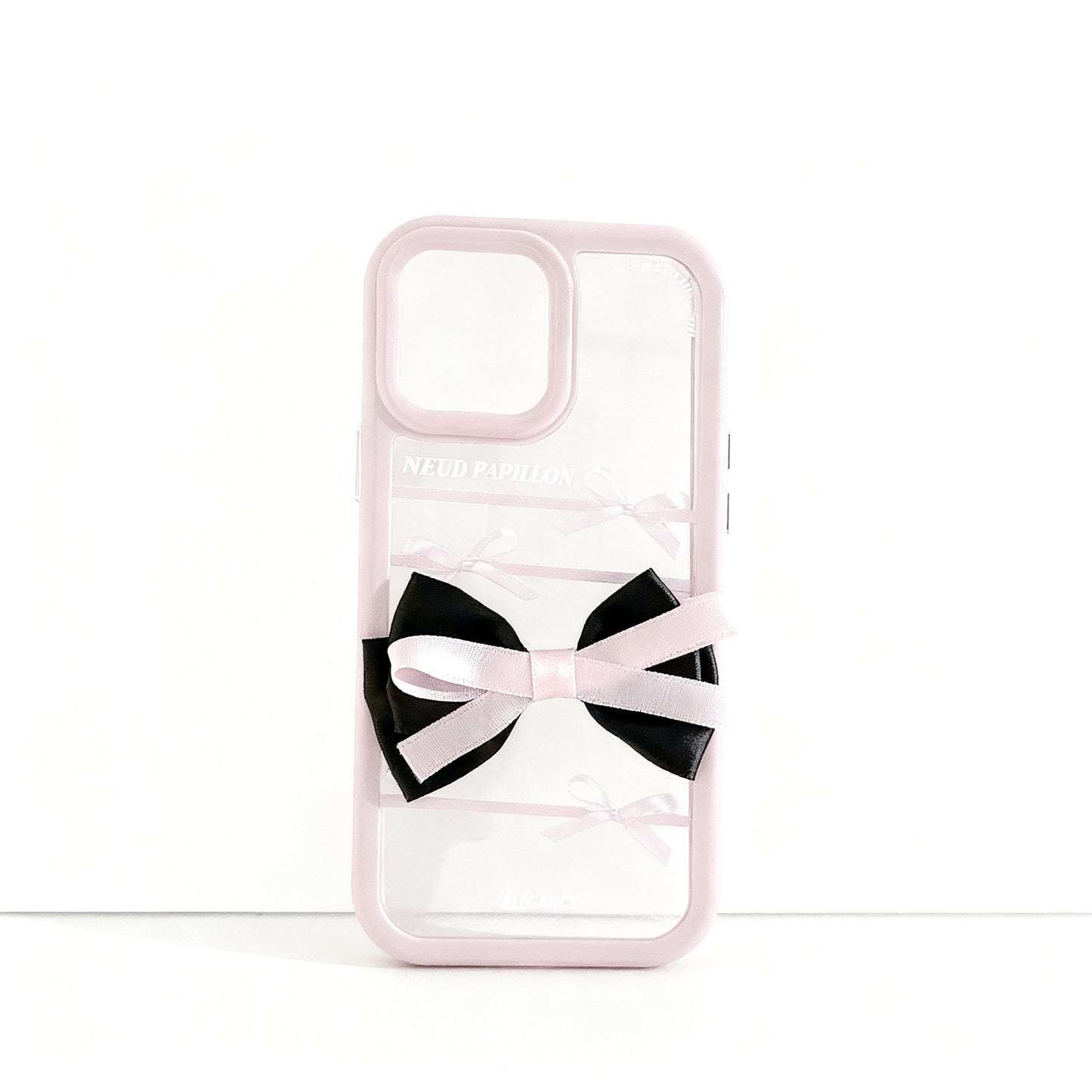 Pink Butterfly Bow Acrylic Phone Case for iPhone