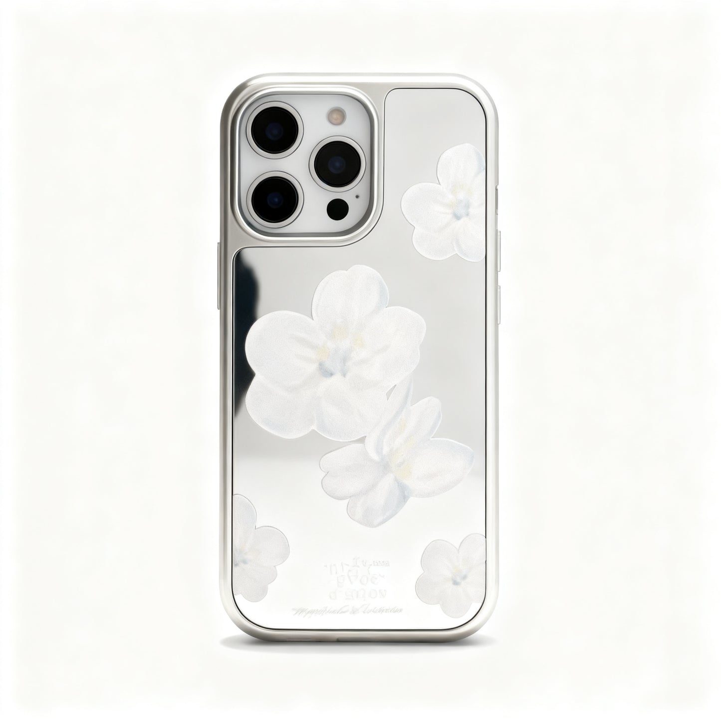 Korean Style Floral Mirror Phone Case for iPhone