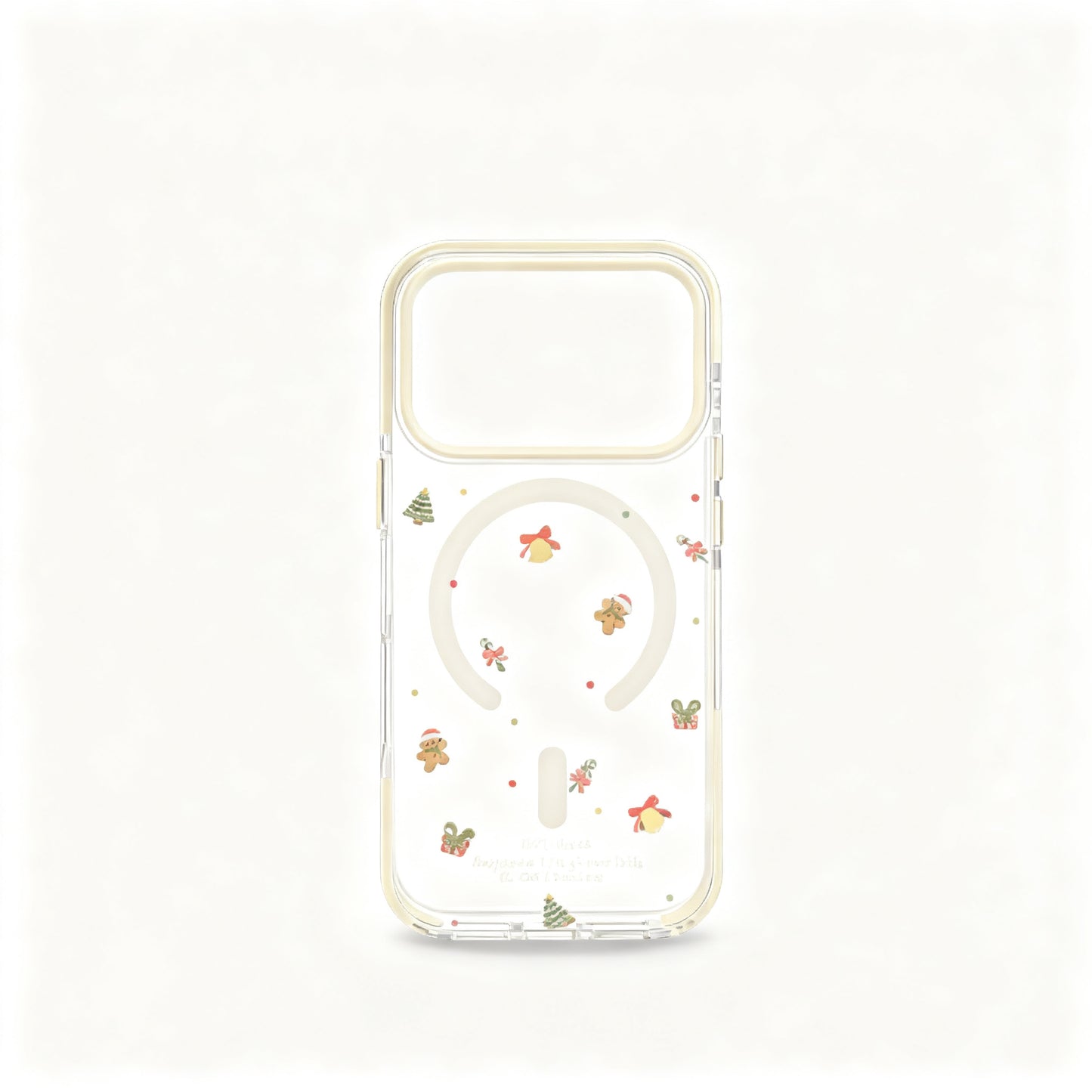 Transparent Christmas Wreath Design Soft Phone Case for iPhone