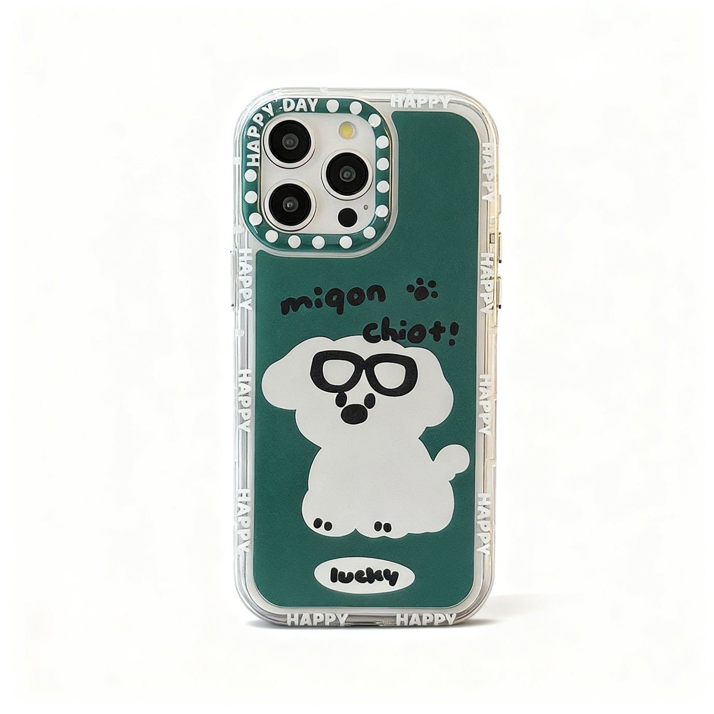 Cute Dog Mirror Phone Case for iPhone