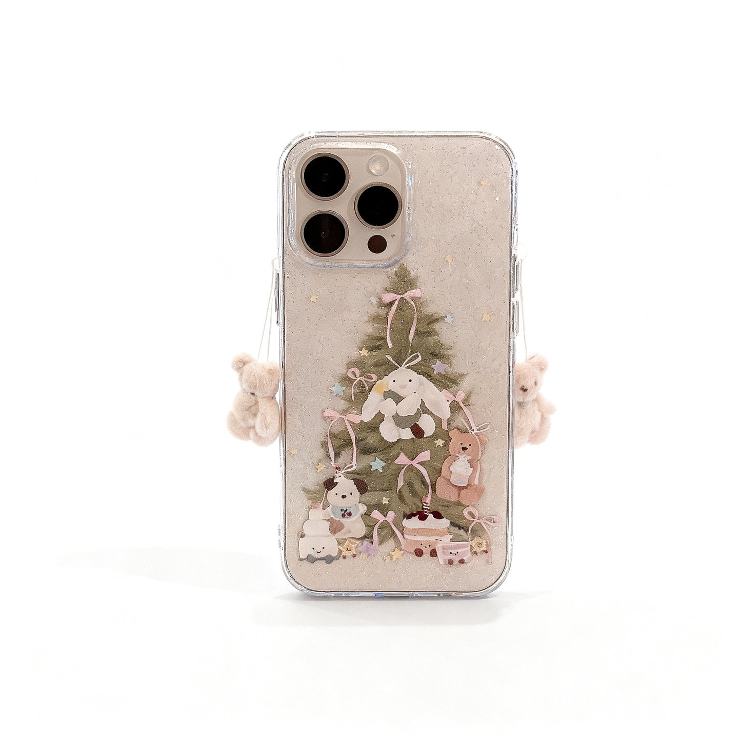 Cute Christmas Tree Soft Glitter Phone Case for iPhone