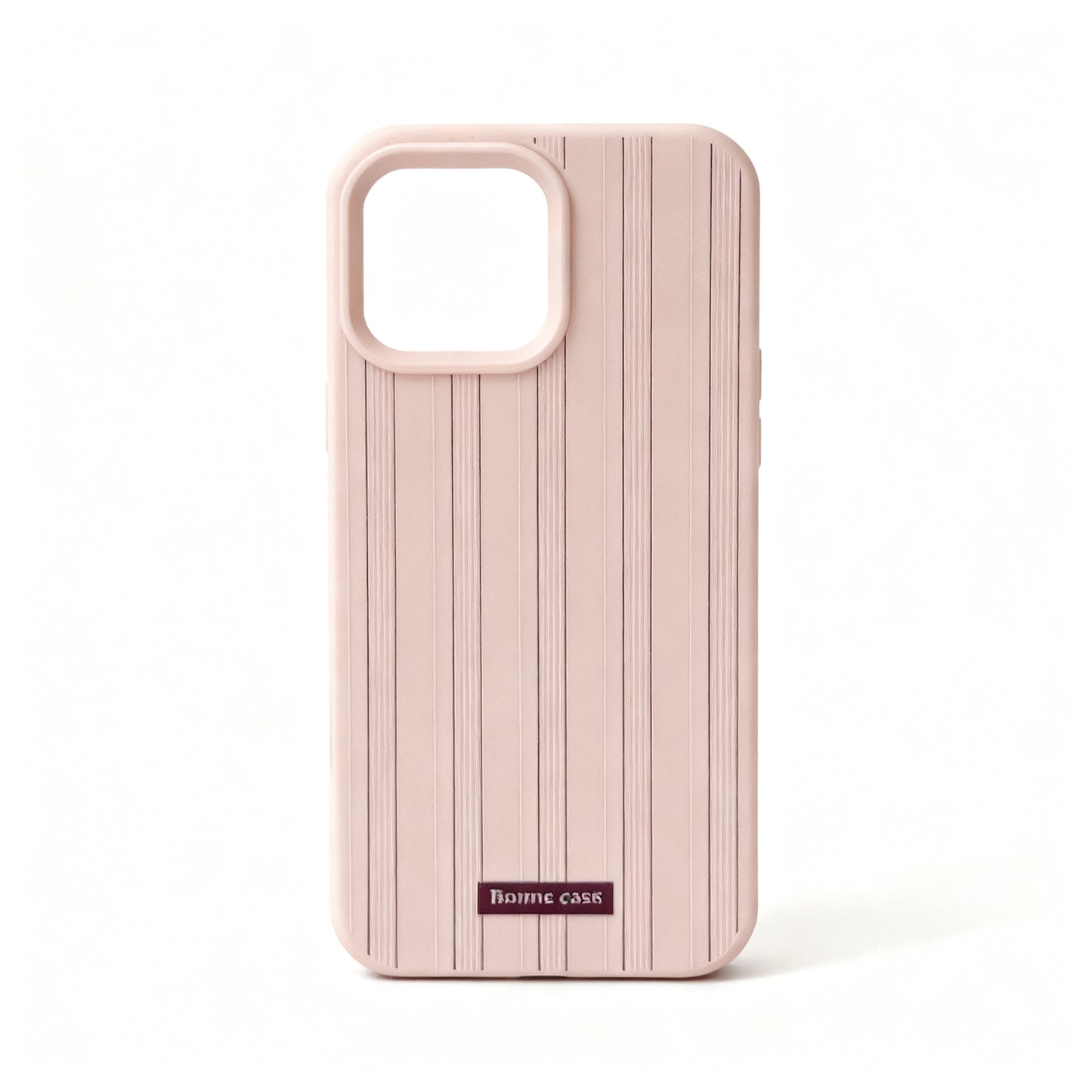Pink Striped Soft Stand Phone Case for iPhone