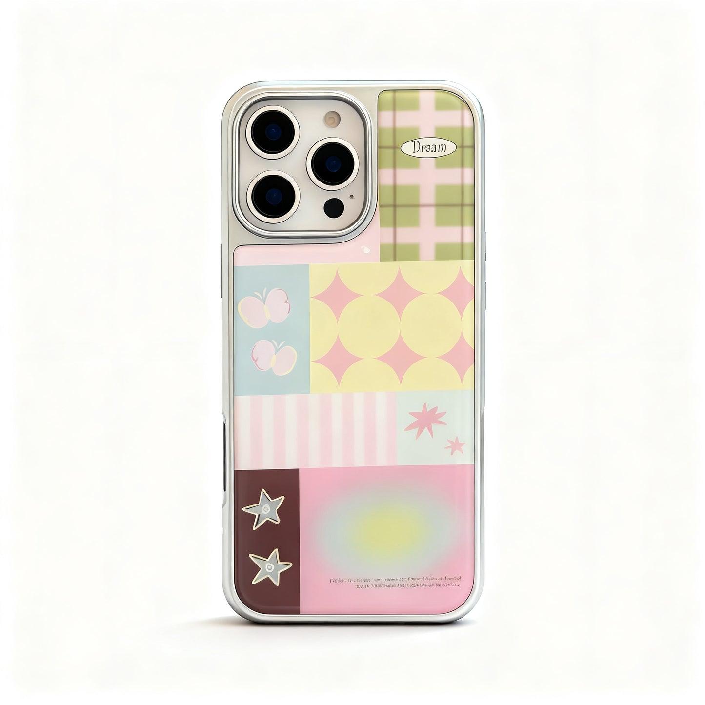 Korean Style Pink Butterfly Stand Phone Case for iPhone