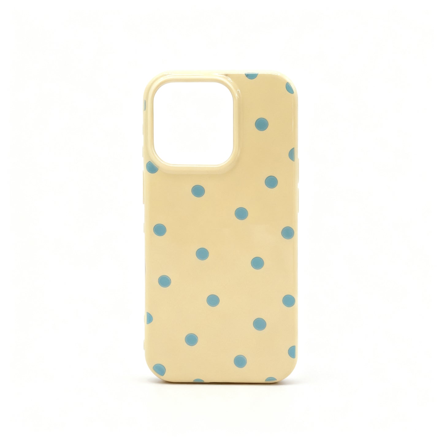 Minimalist Aqua Dot Soft Phone Case for iPhone