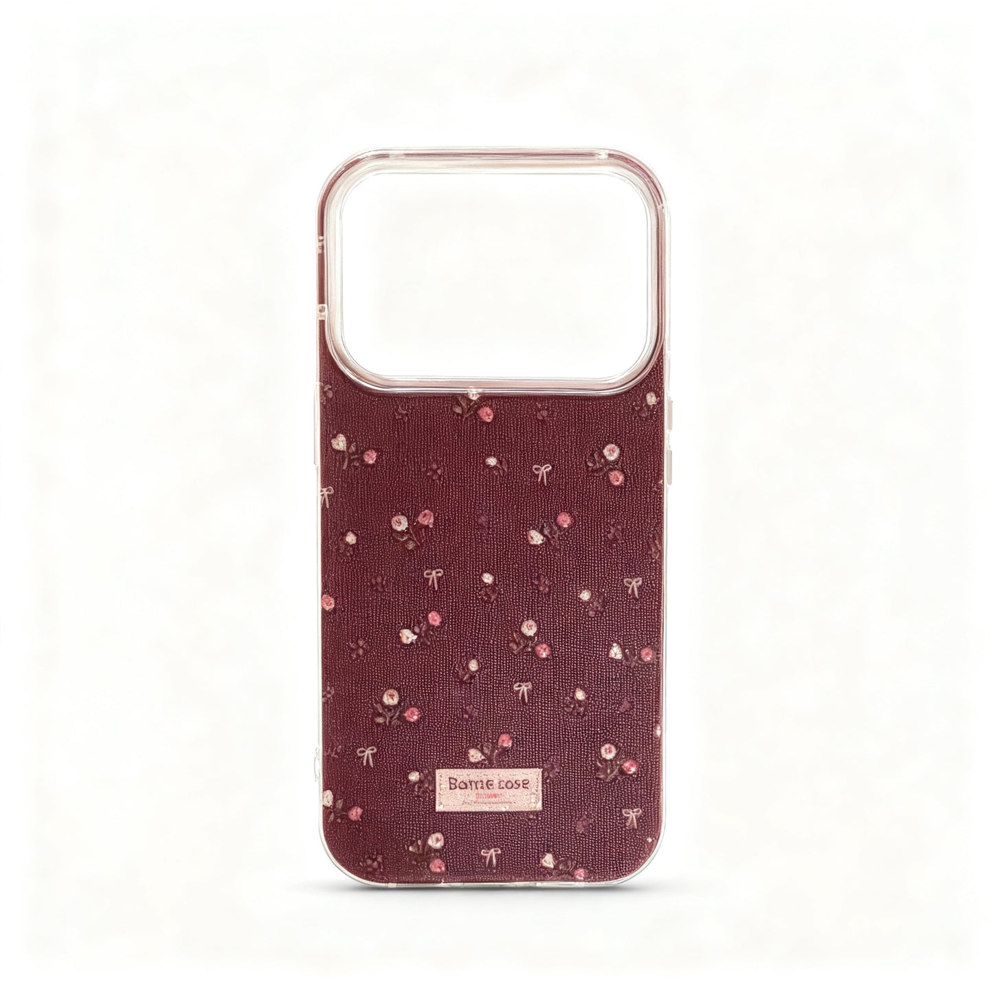 Soft Pink Floral Shockproof Phone Case for iPhone