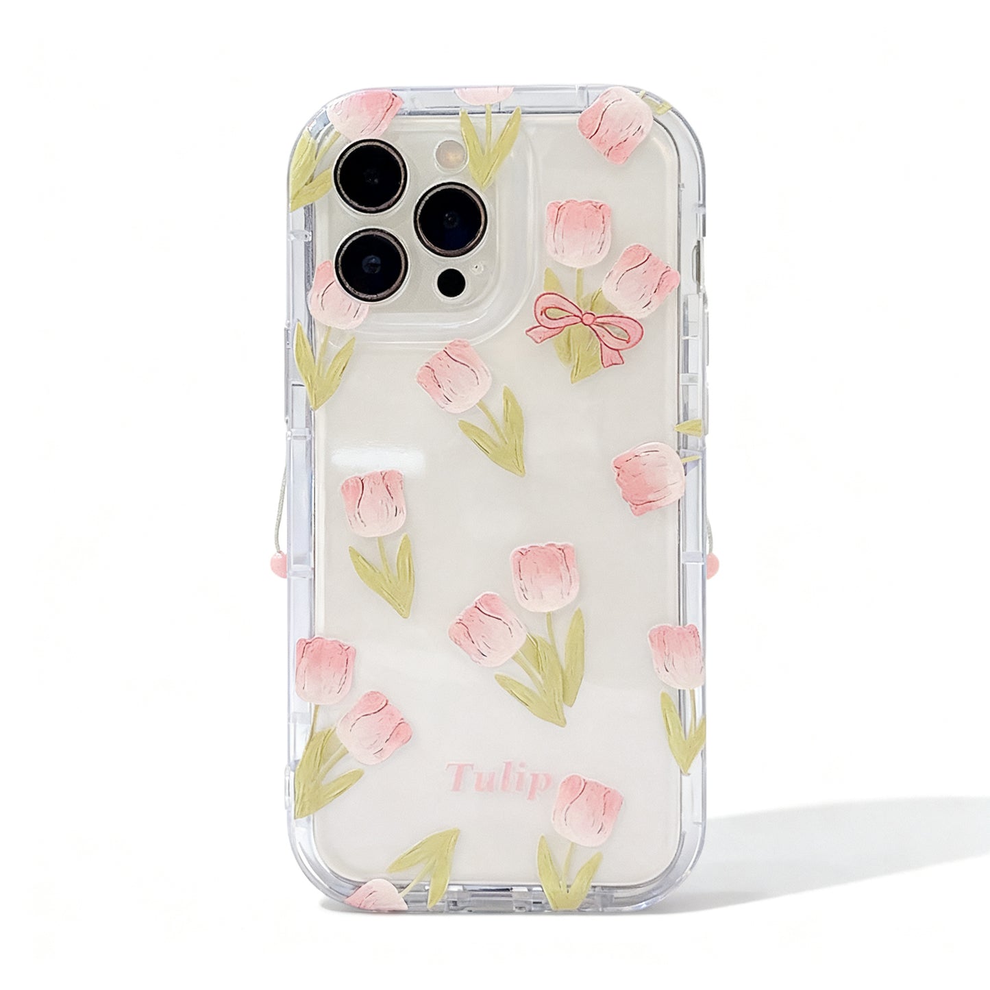 Cute Floral Rabbit Soft Phone Case for iPhone