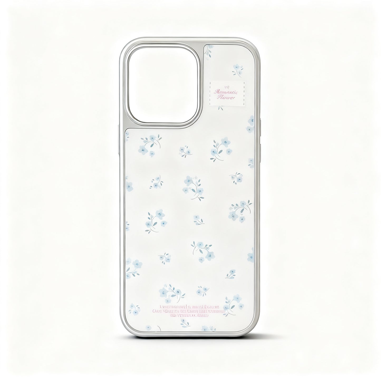 Blue Floral Stand Phone Case for iPhone