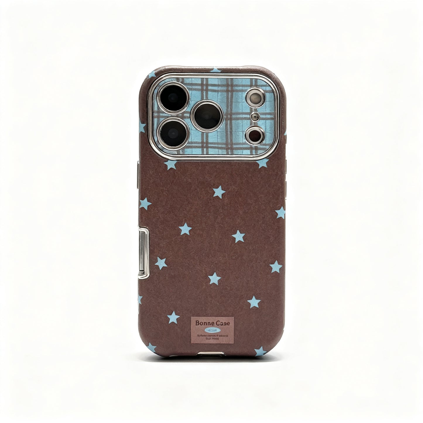 Vintage Leather Star Charm Phone Case for iPhone