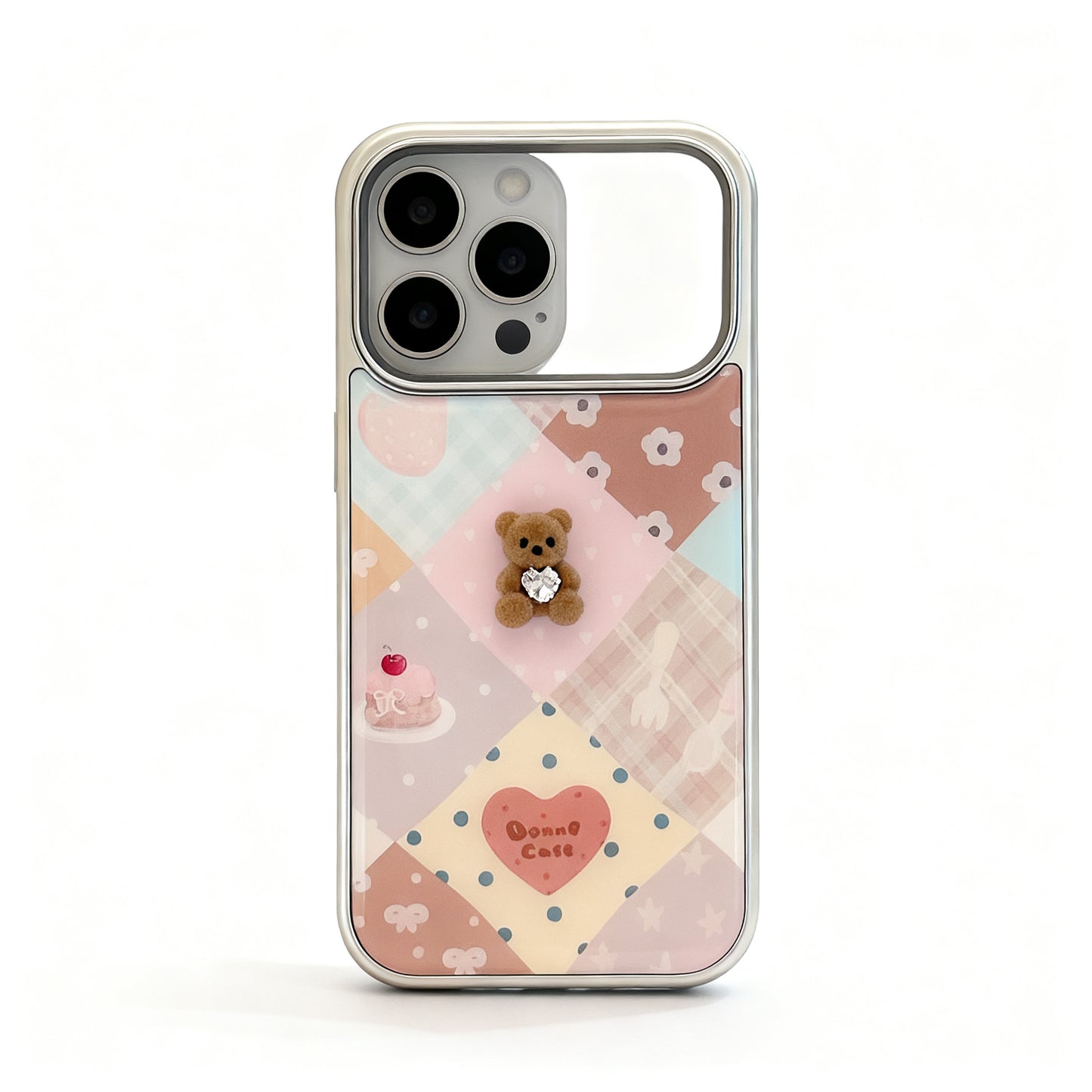 Spring Floral Patchwork Soft Phone Case for iPhone