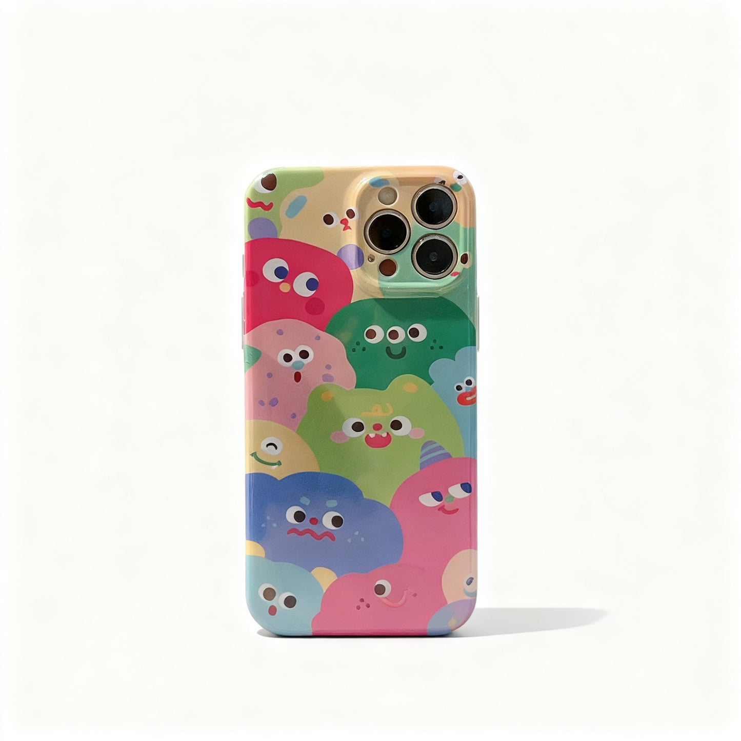 Cute Monster Print Shockproof Phone Case for iPhone