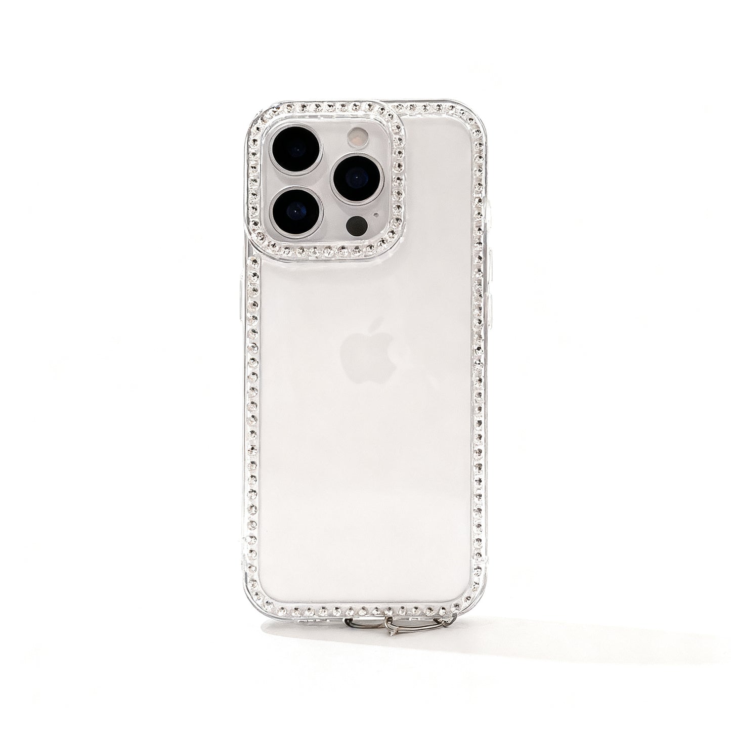 Pink Glitter Floral Soft Phone Case for iPhone