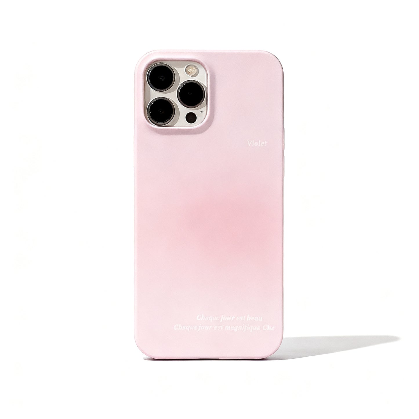 Matte Gray Halo Design Phone Case for iPhone