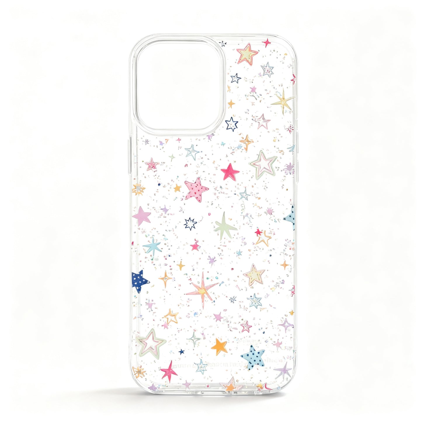 Korean Style Rainbow Glitter Star Phone Case for iPhone