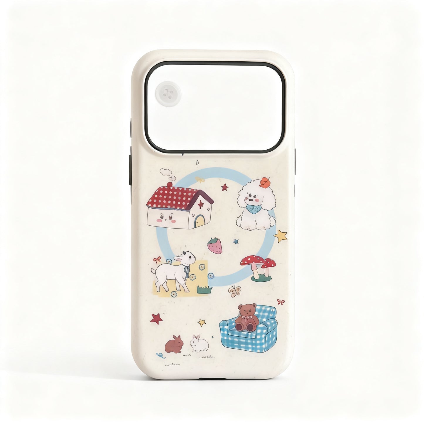 Cute Dog Pattern Magnetic Phone Case for iPhone