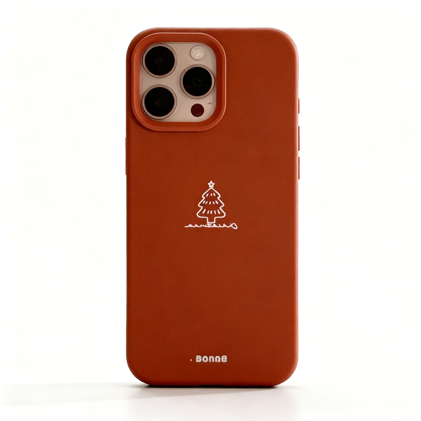 Red Christmas Tree Soft Phone Case for iPhone