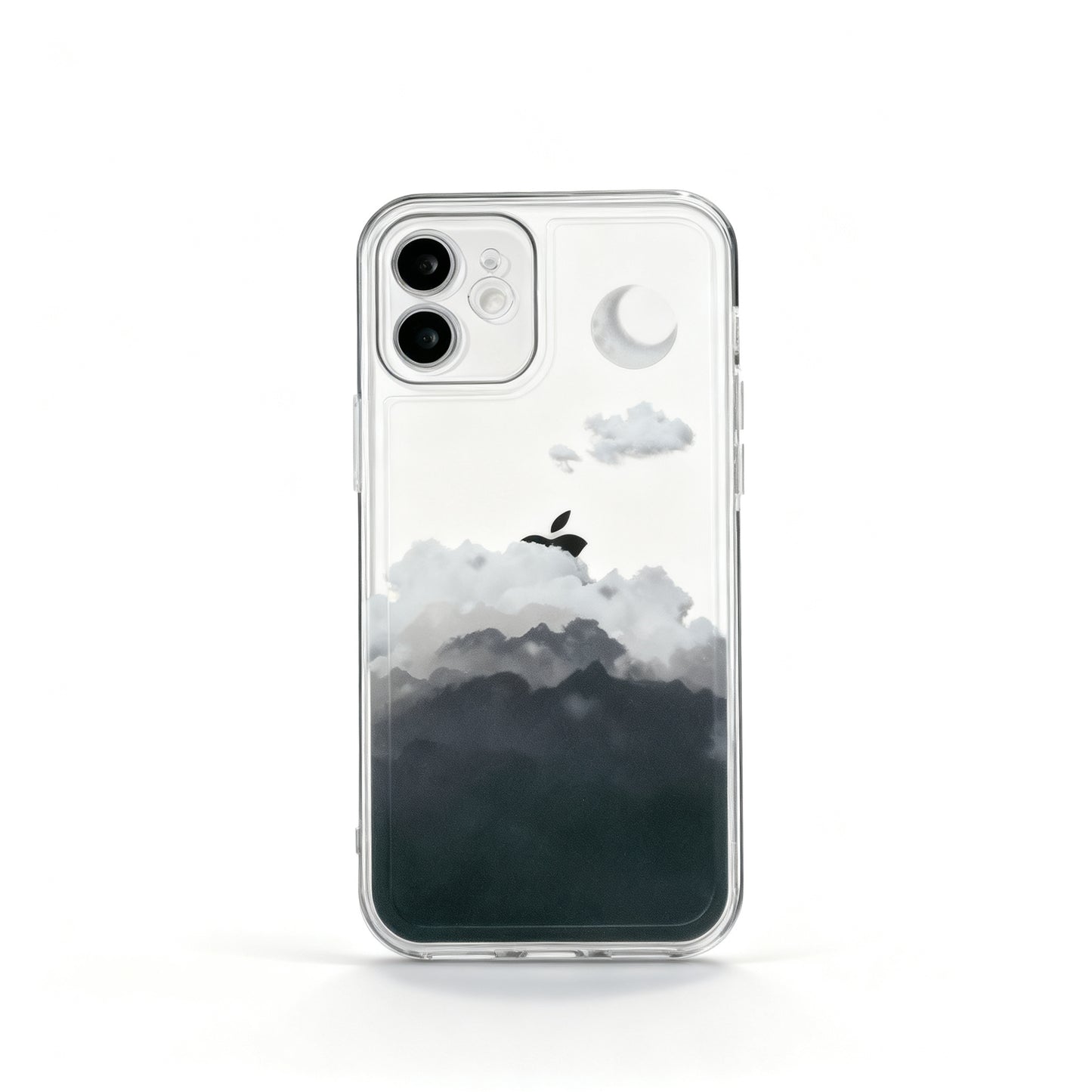 Night Sky Cloud Transparent Phone Case for iPhone