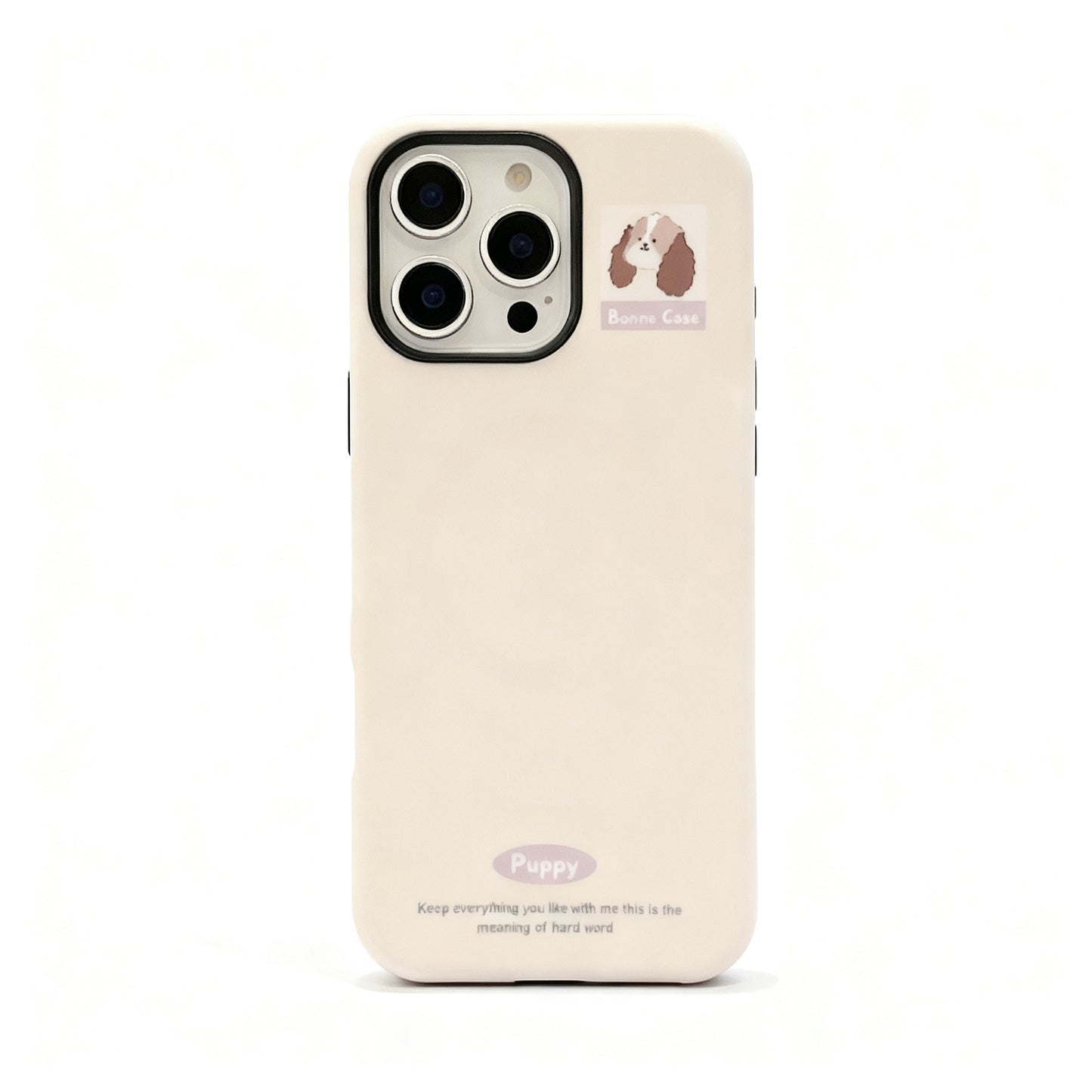 Cute Large-Eared Dog Magnetic Stand Phone Case for iPhone