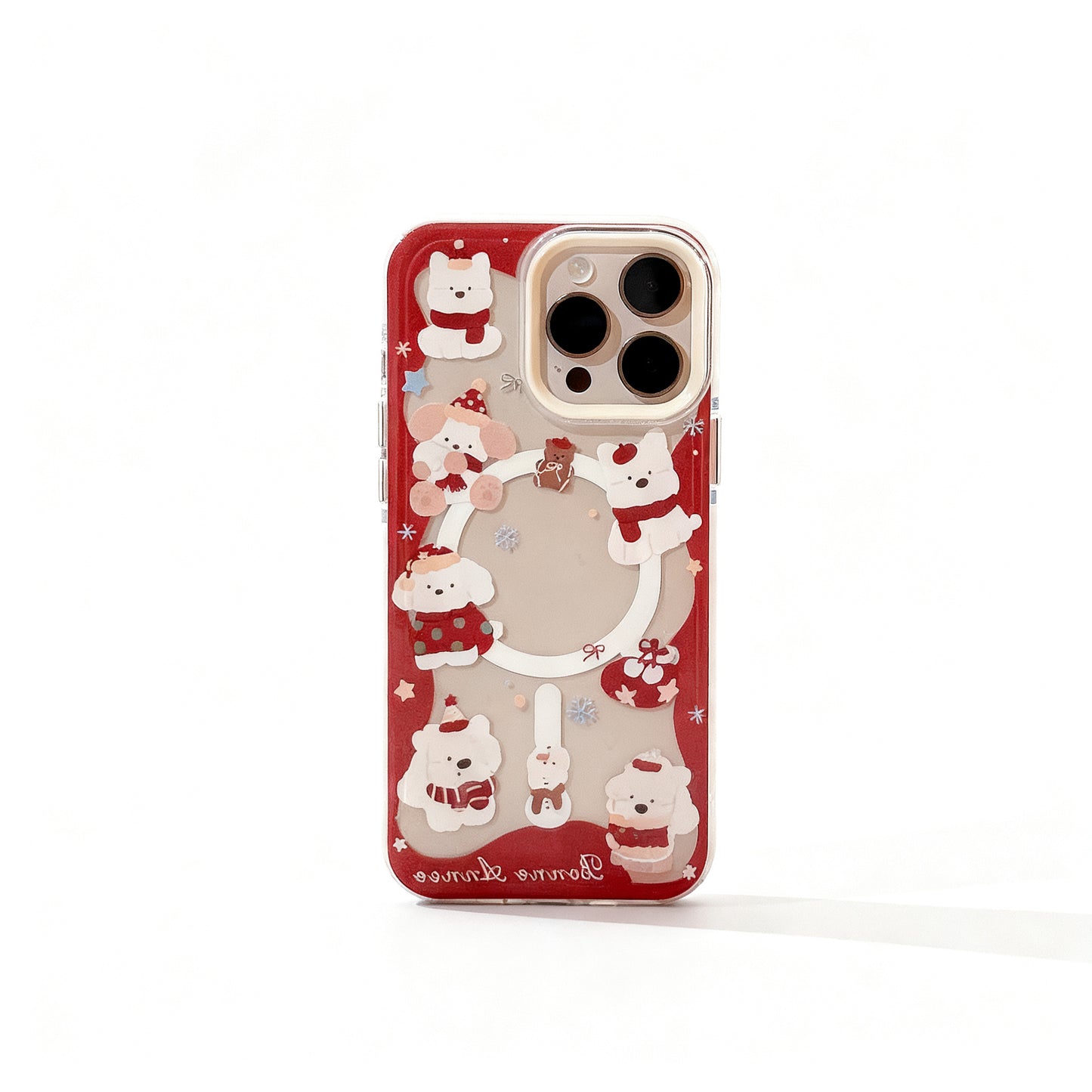 Cute Highland Cattle Clear Magnetic Phone Case for iPhone