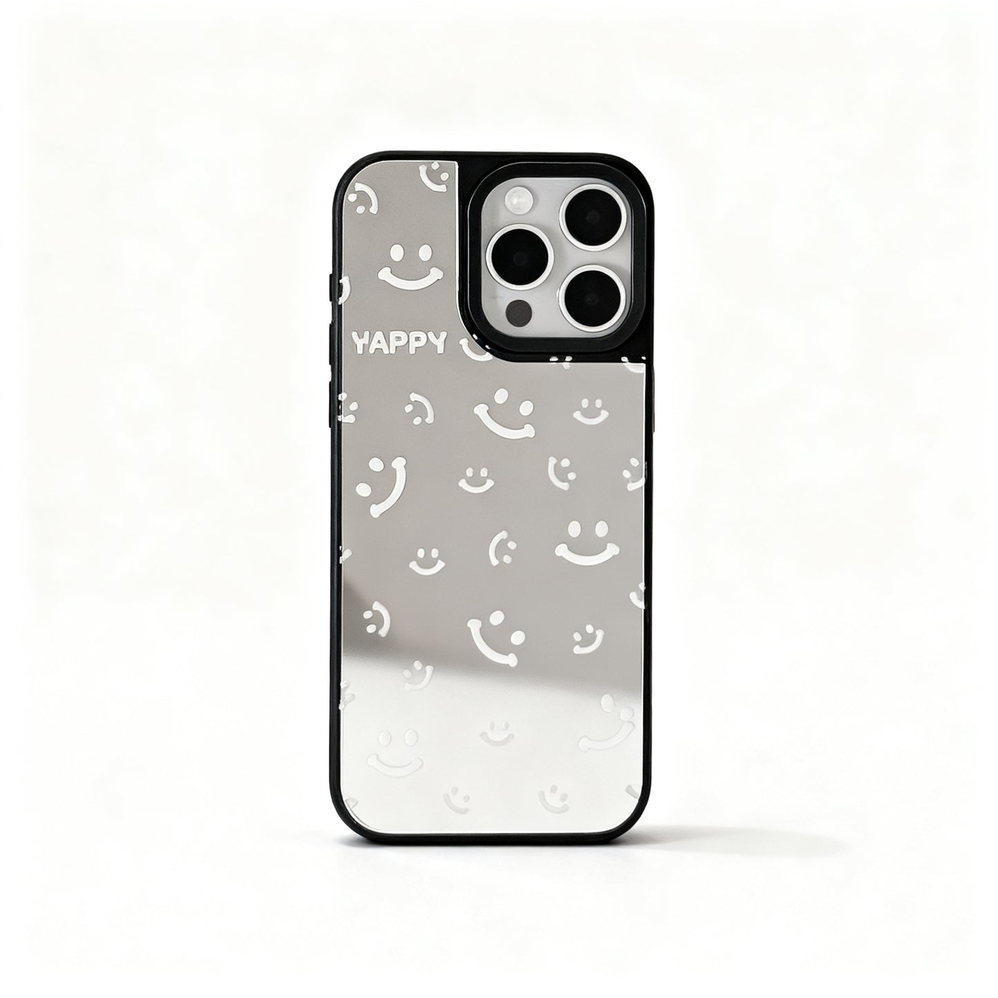 Minimalist Mirror Smiley Phone Case for iPhone