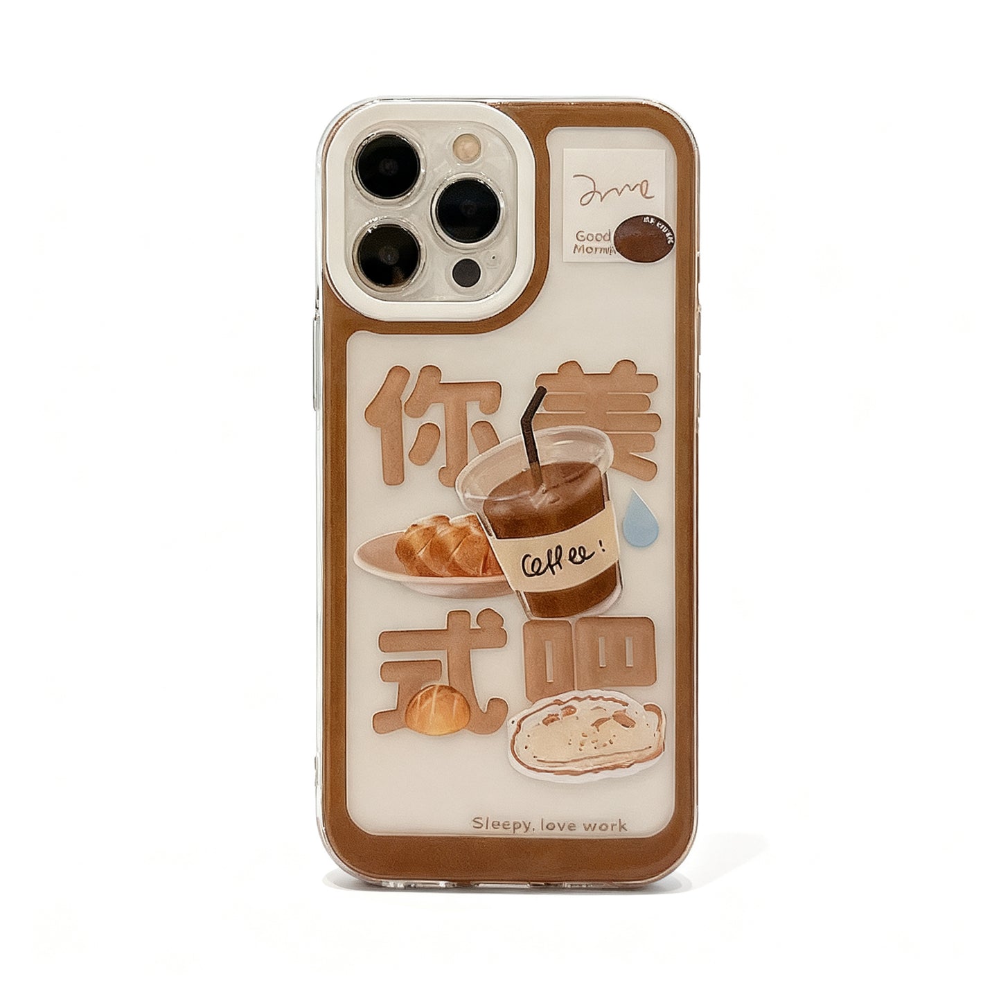 Transparent Soft Silicone Phone Case with Cute Character Design for iPhone