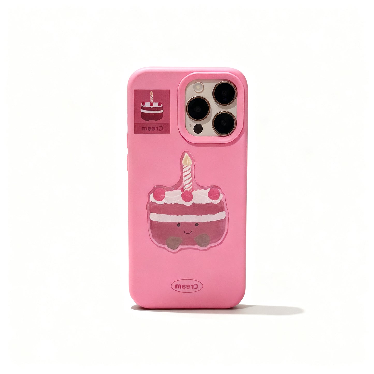 Pink Raspberry Cake Cartoon Shockproof Phone Case for iPhone